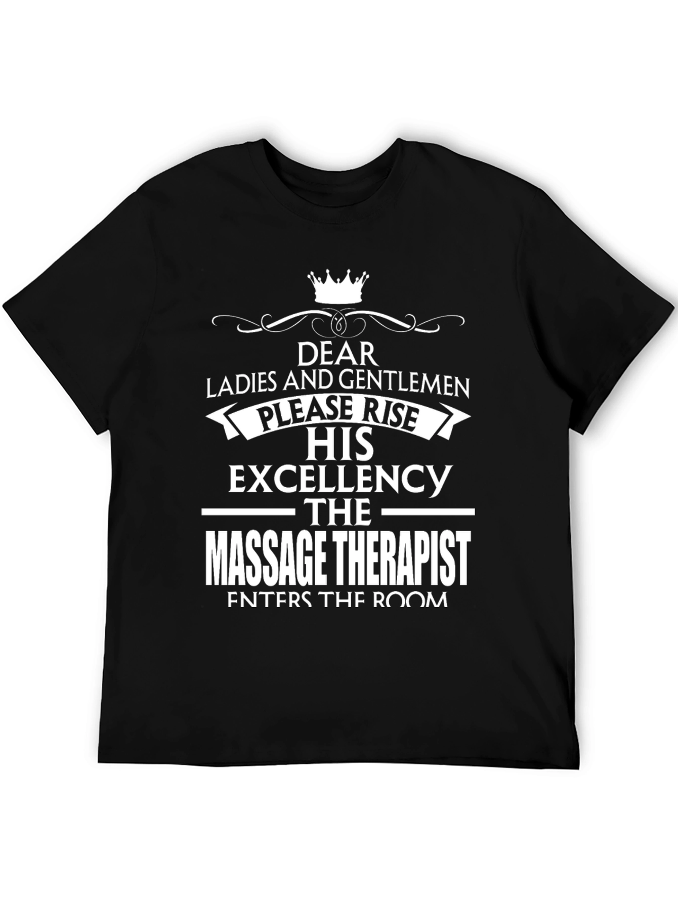 Black Massage Therapist Excellency T-Shirt - Funny Spa Gift view 5