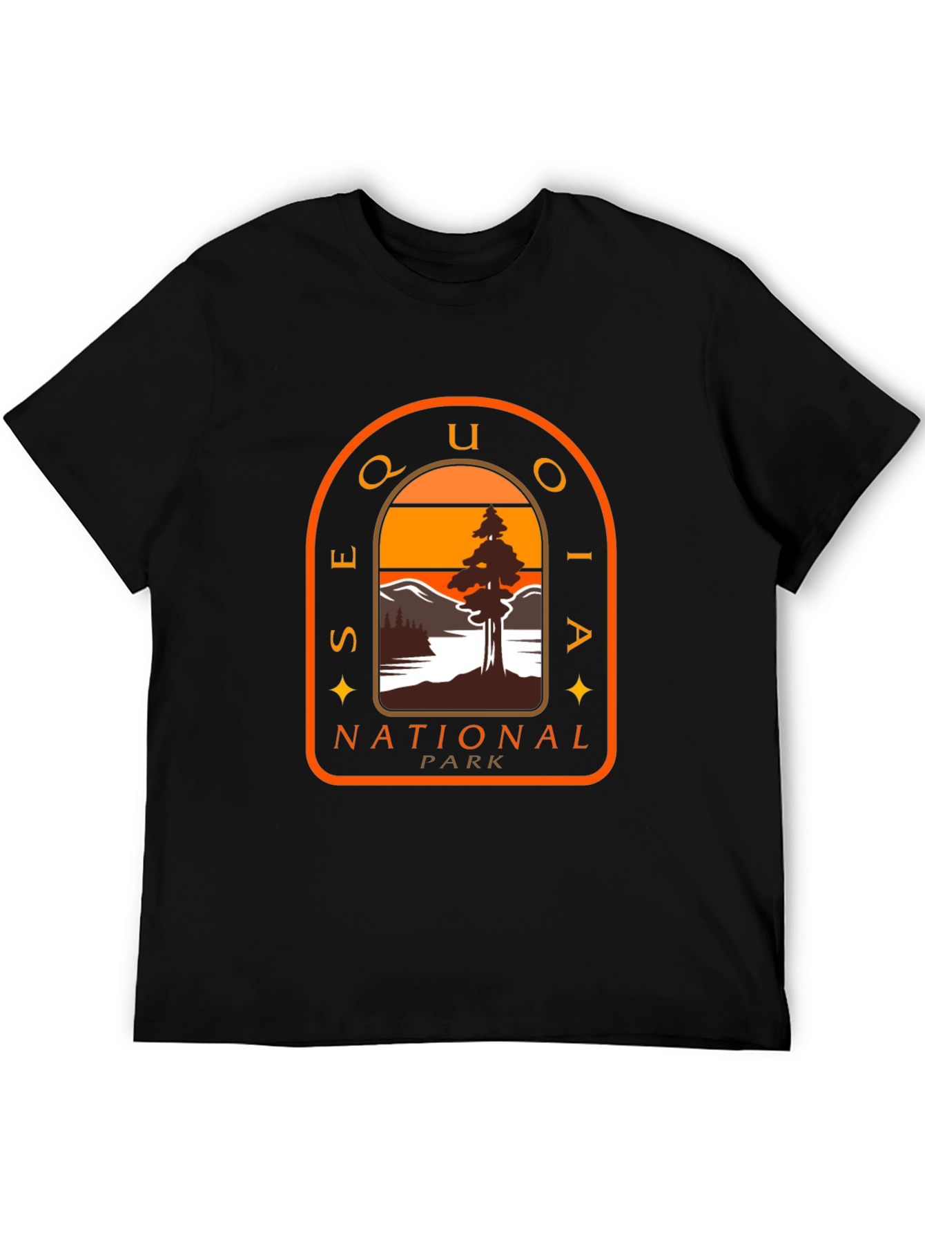 Black Sequoia National Park T-Shirt Black view 5