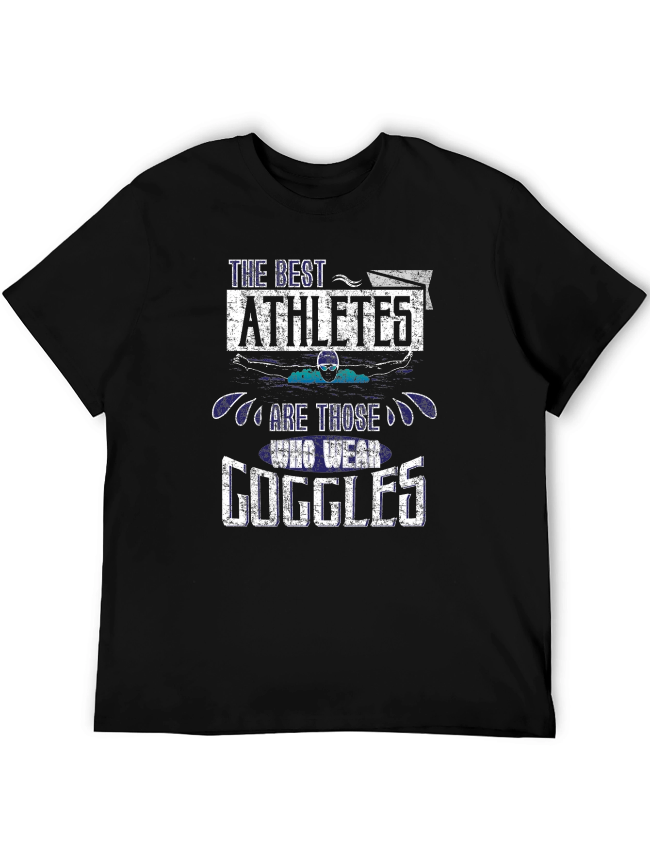Black Athlete Goggles T-Shirt: The Best Wear Goggles view 5