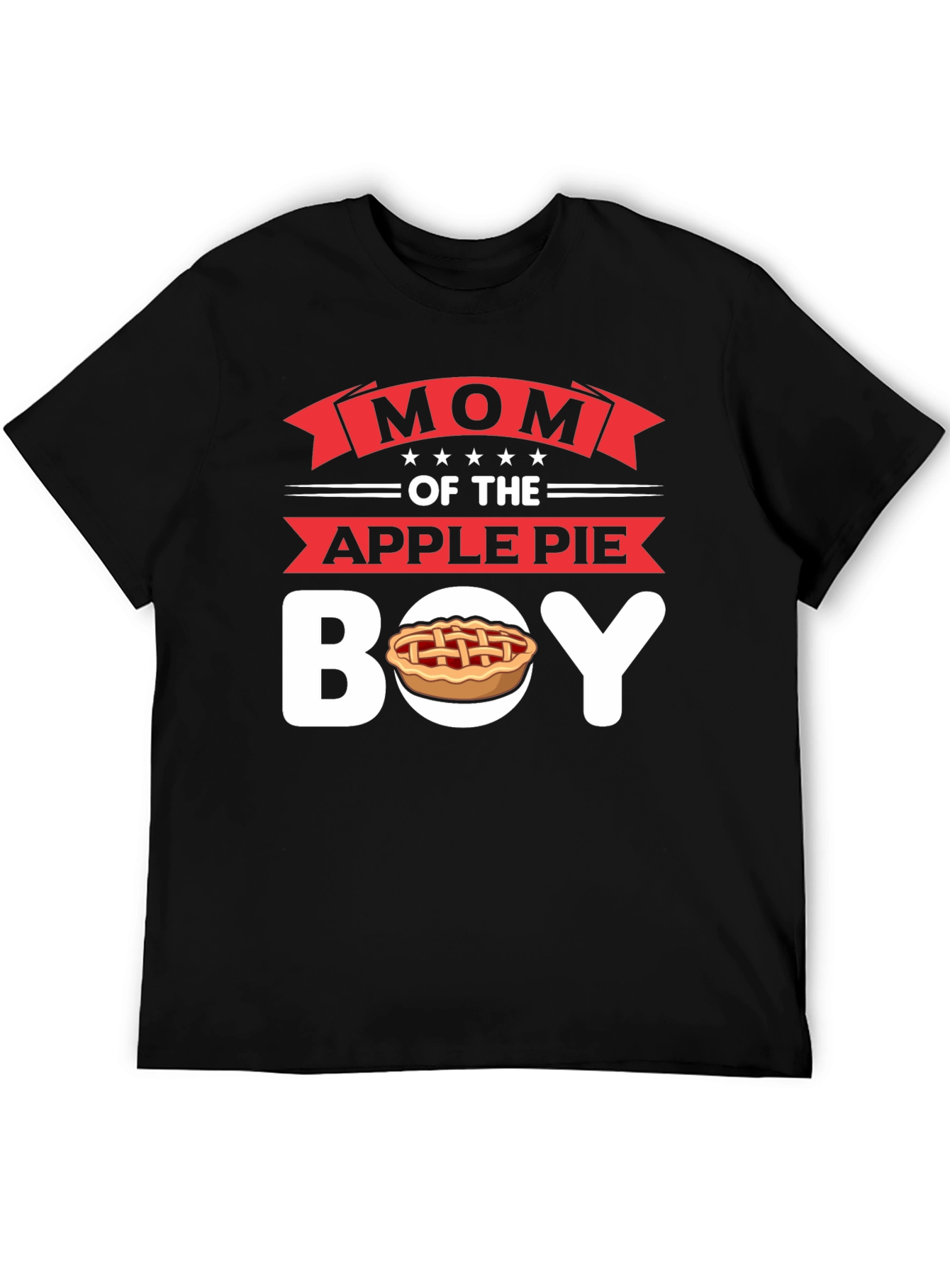 Black Mom of the Apple Pie Boy T-Shirt - Novelty Graphic Tee view 5