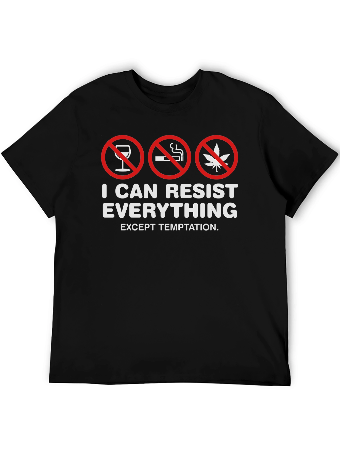 Black Resist Everything Temptation T-Shirt view 5