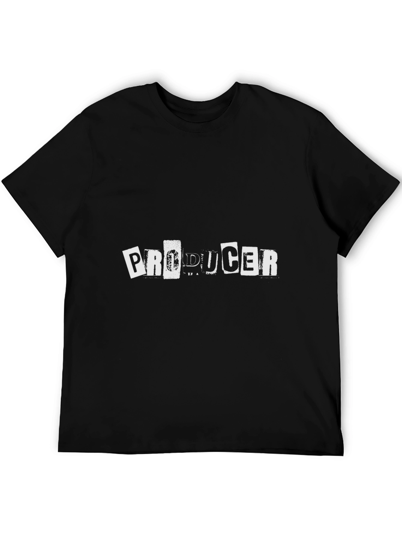Black Producer Black T-Shirt Creative Design view 5