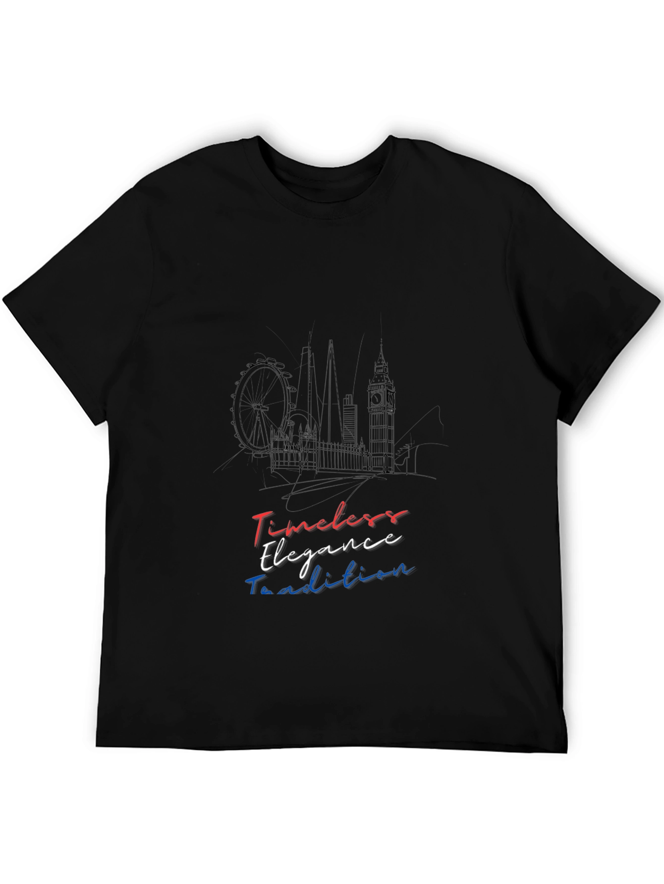 Black Timeless Elegance Tradition Graphic Tee view 5