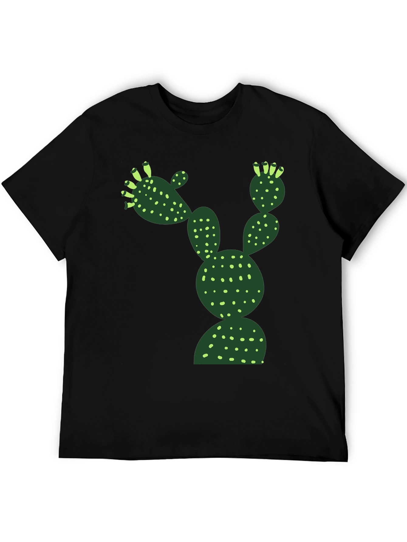 Black Cactus Graphic Tee - Desert Humor T-Shirt view 5