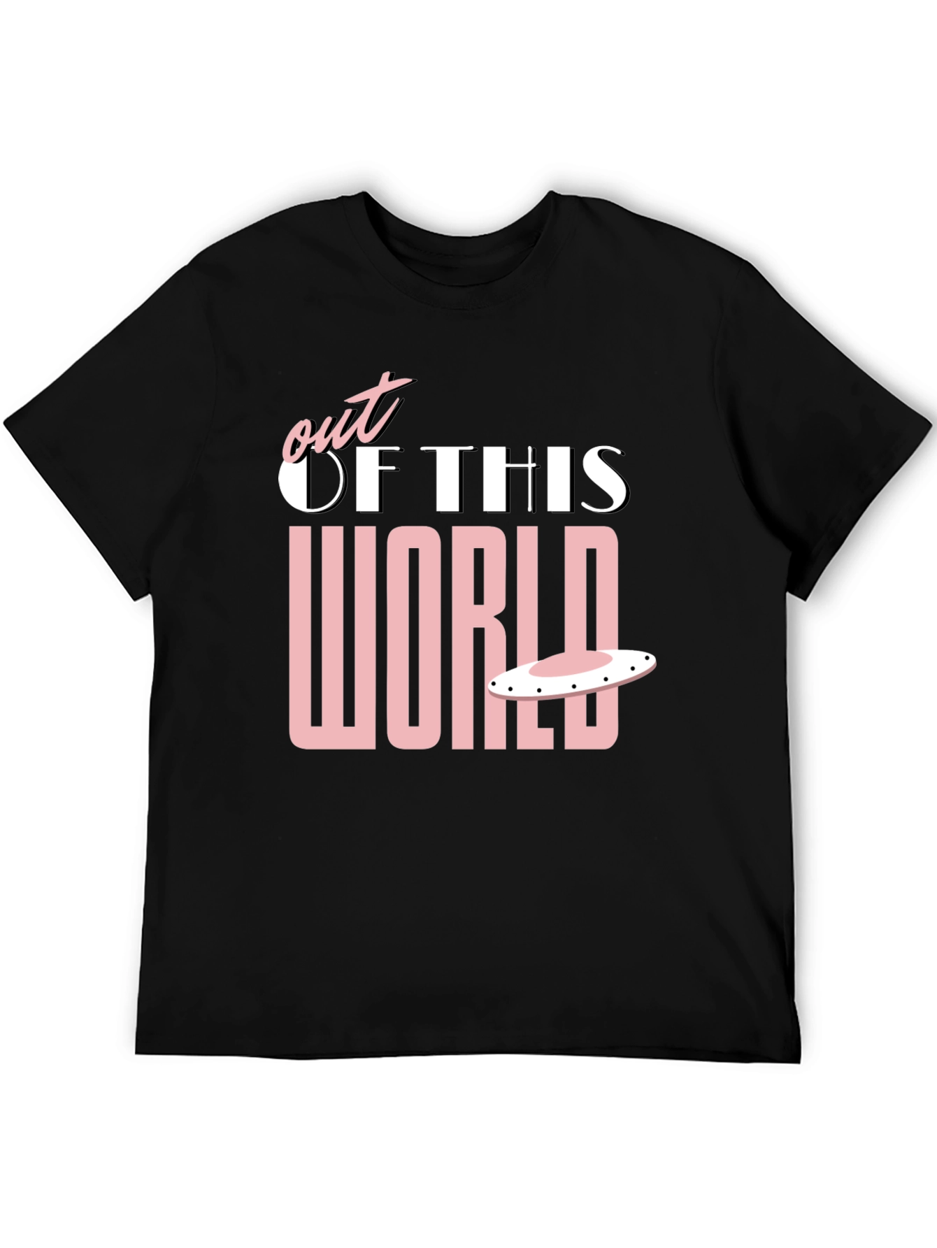 Black Out of This World Black Graphic T-Shirt view 5