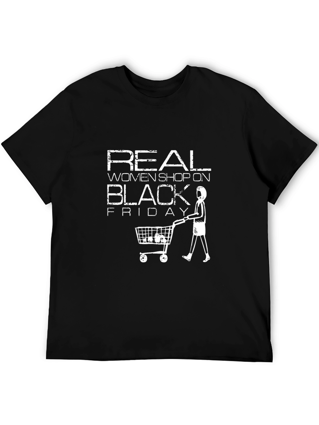 Black Real Women Shop On Black Friday T-Shirt view 5