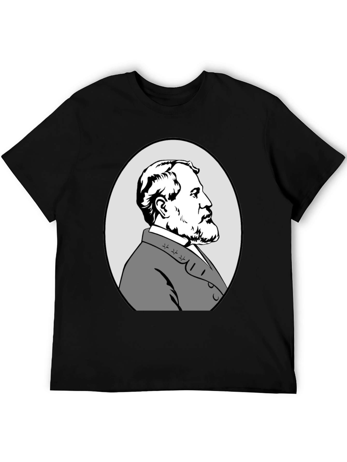 Black Robert E. Lee Graphic T-Shirt view 5
