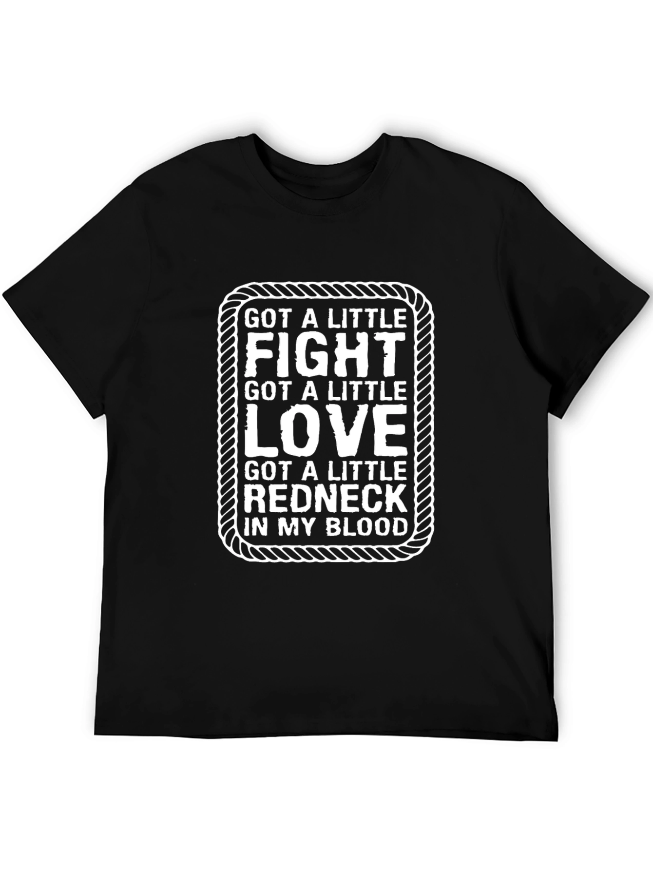 Black Got a Little Redneck T-Shirt - Black view 5