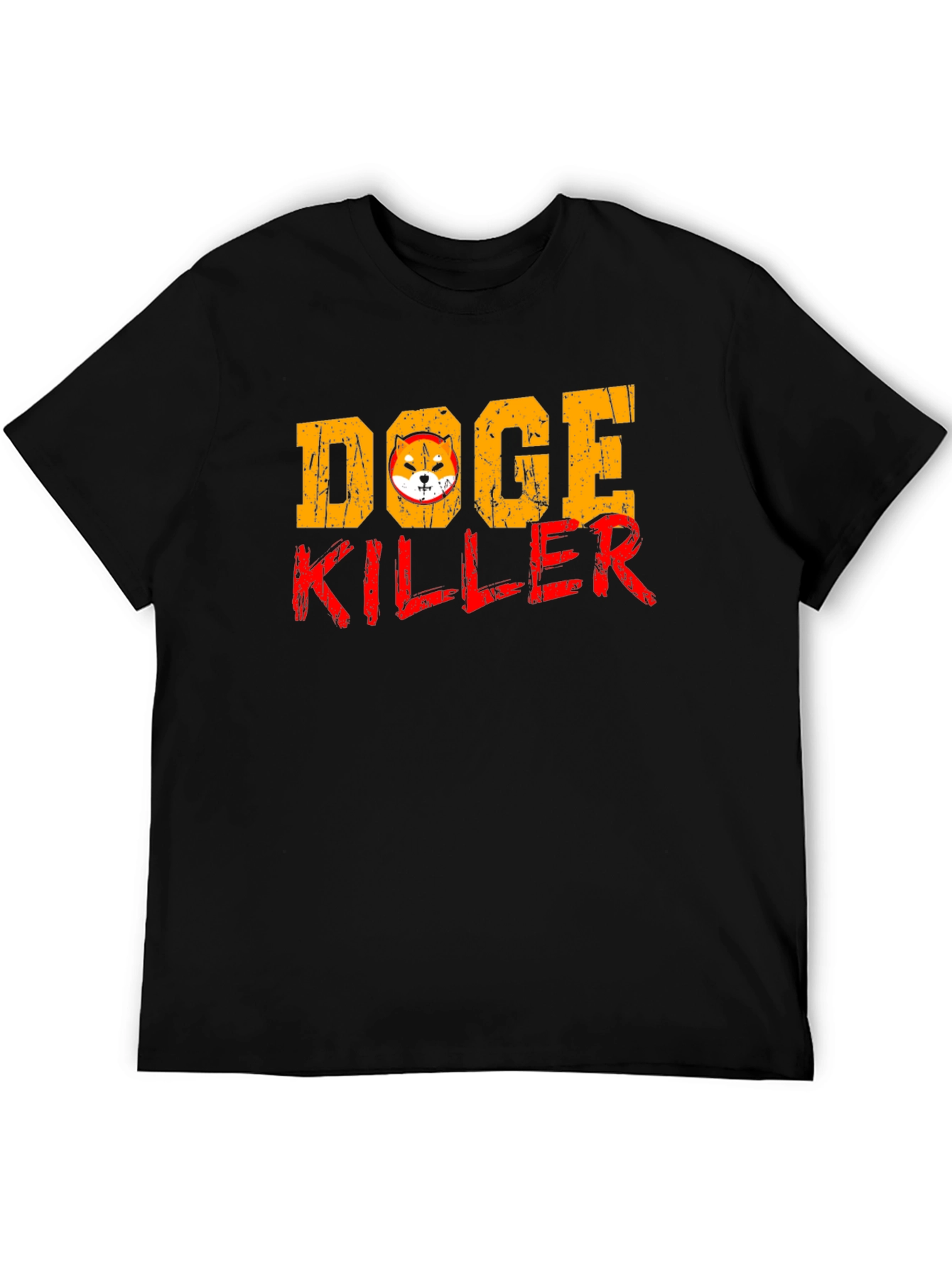 Black Doge Killer Graphic Tee - Black Short Sleeve Shirt view 5