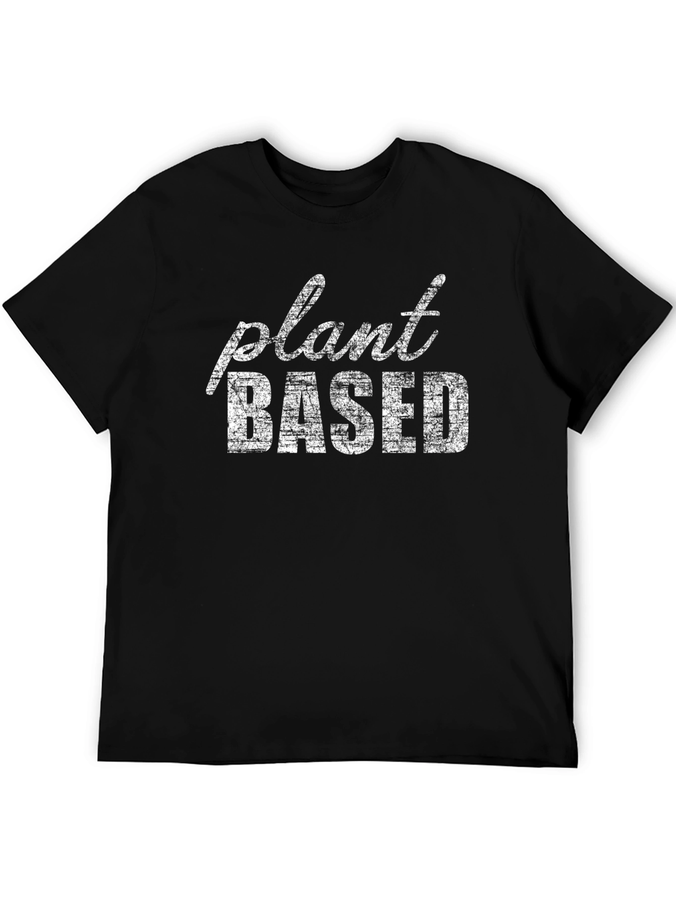 Black Plant Based T-Shirt - Vegan Lifestyle Tee view 5