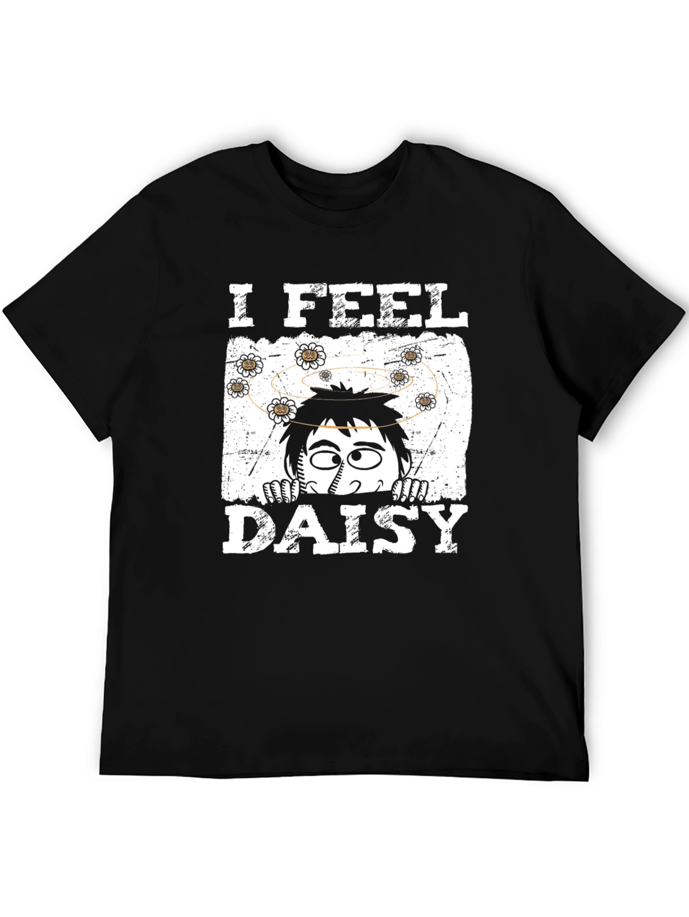 Black I Feel Daisy Graphic T-Shirt view 5