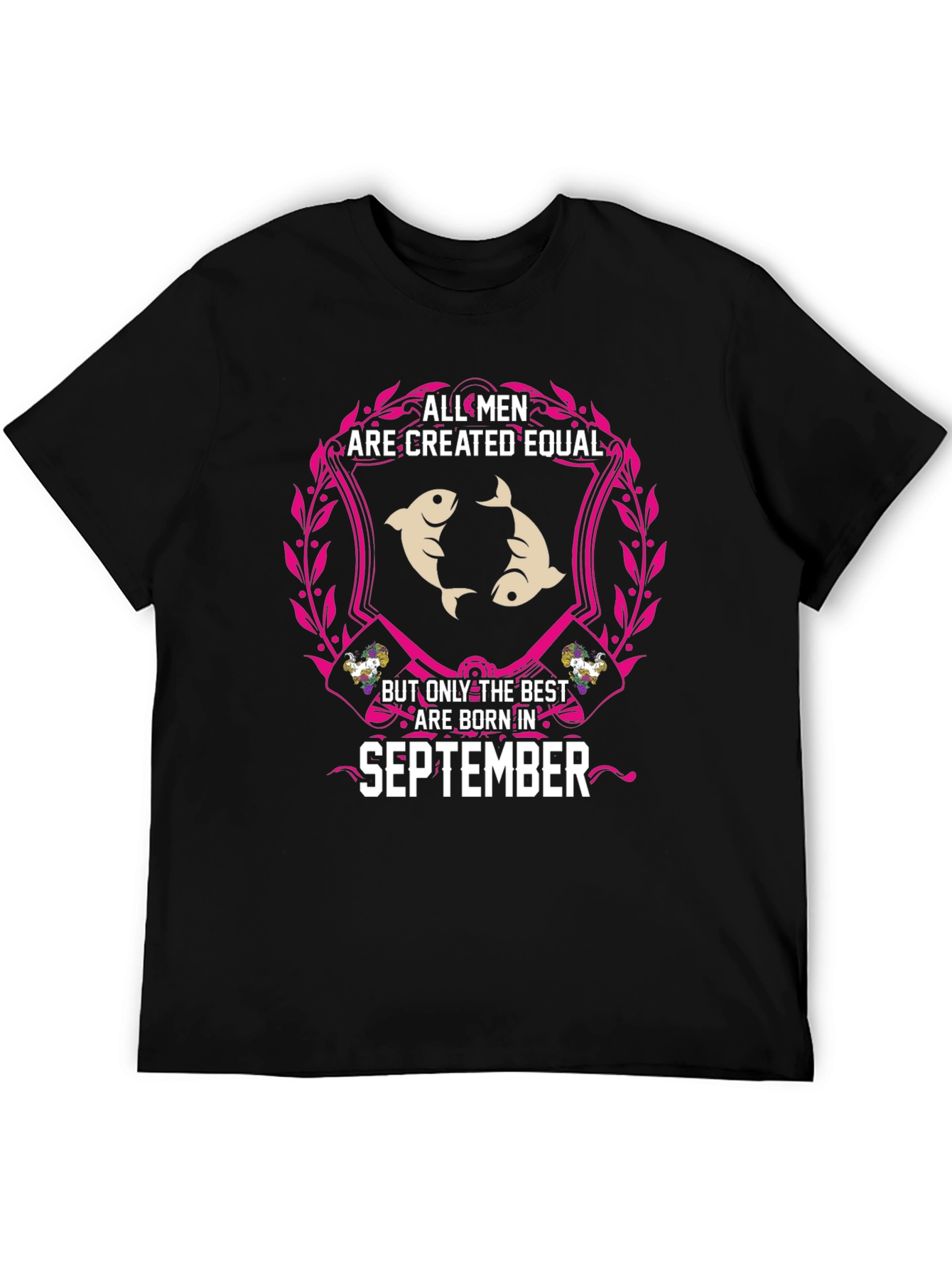 Black September Born Best Men's T-Shirt view 5