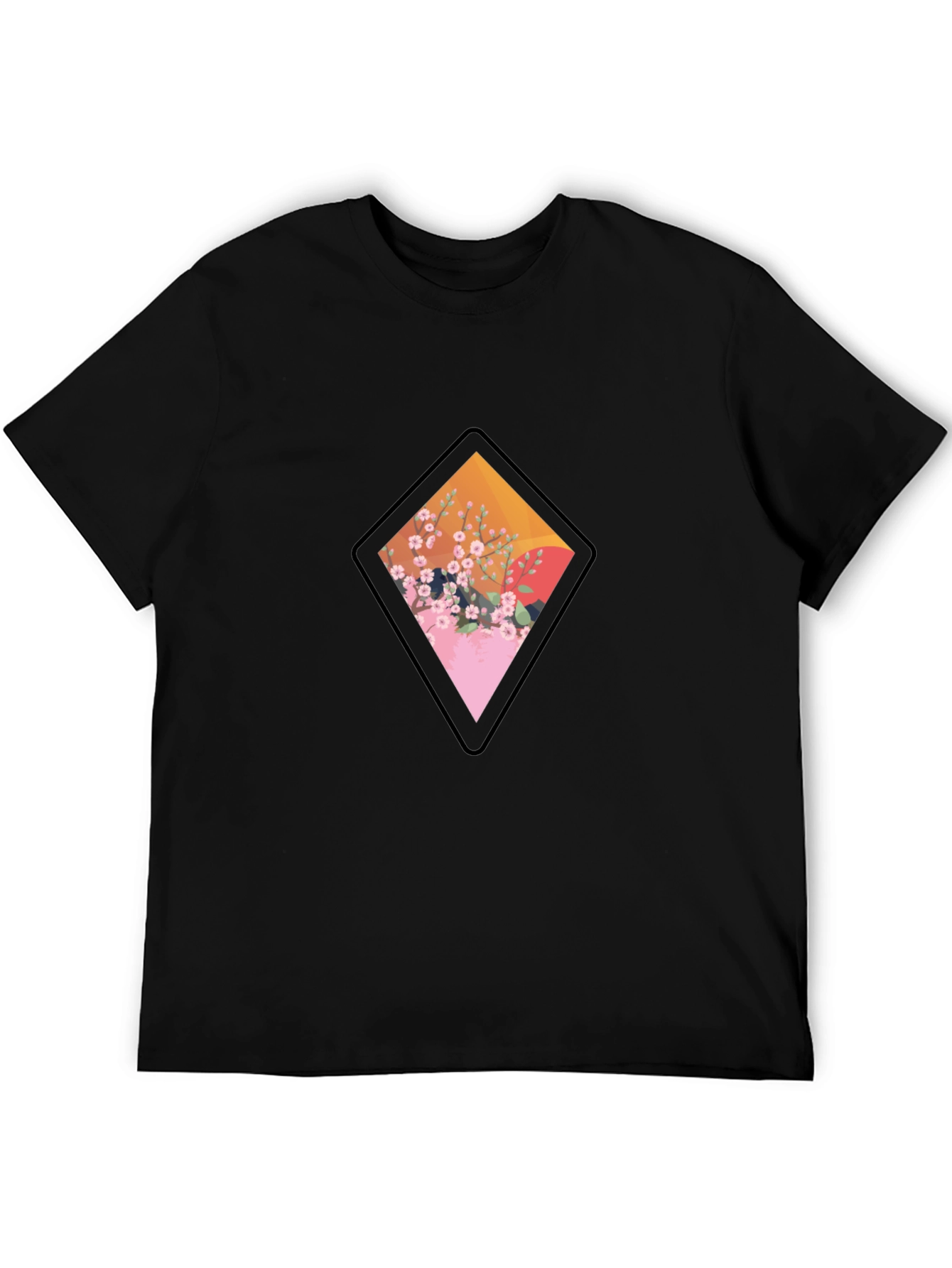 Black Diamond Floral Graphic Tee view 5
