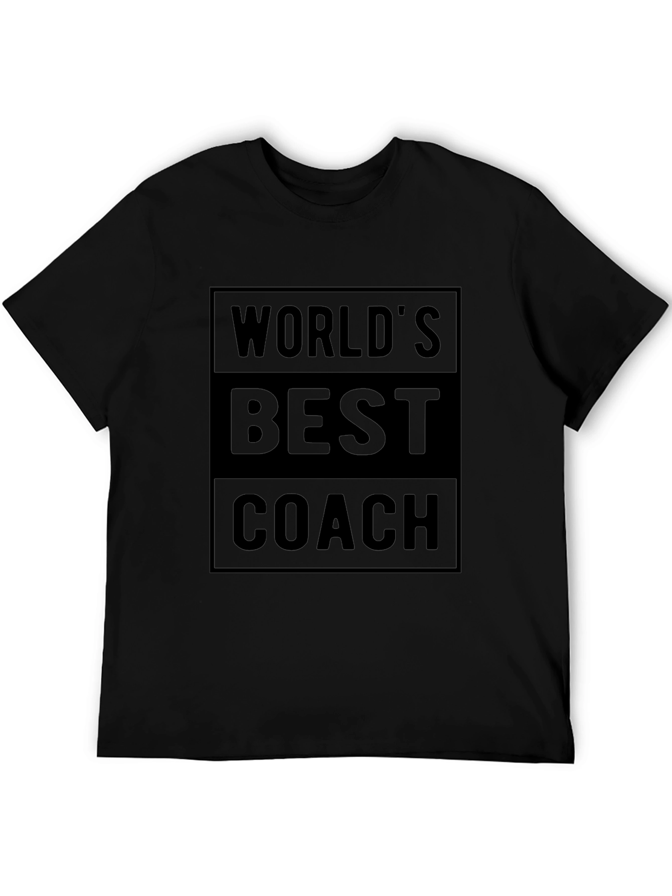 Black World's Best Coach Graphic T-Shirt view 5