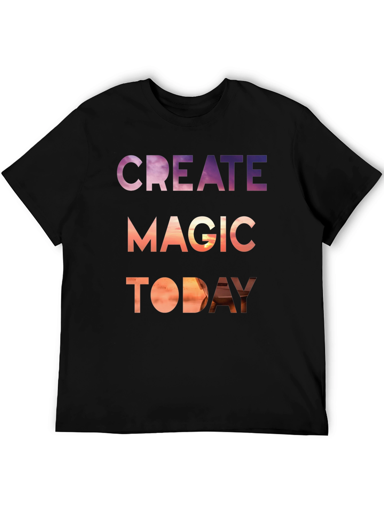 Black Create Magic Today Graphic Tee - Stylish Comfort view 5