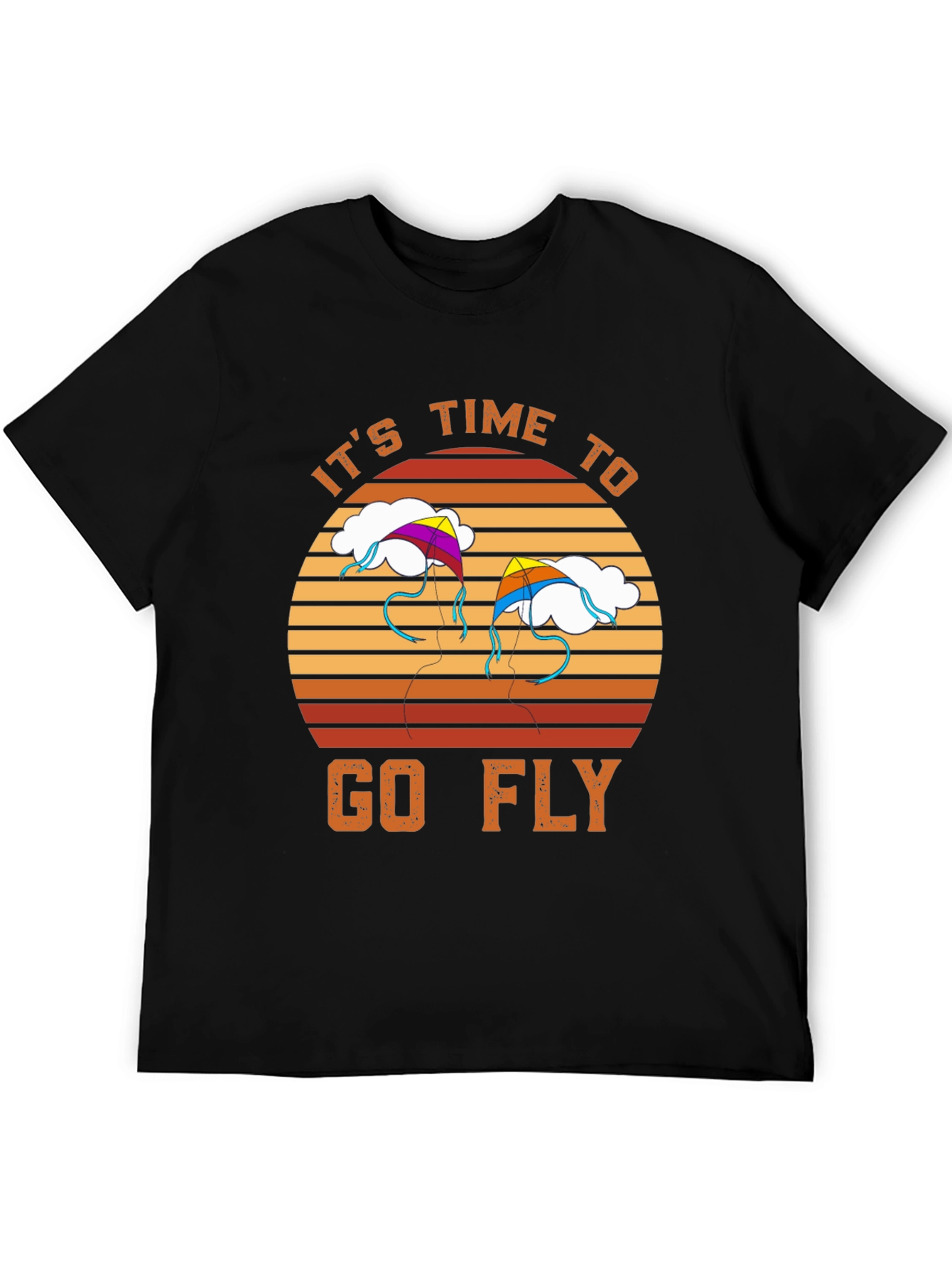 Black It's Time to Go Fly T-Shirt view 5