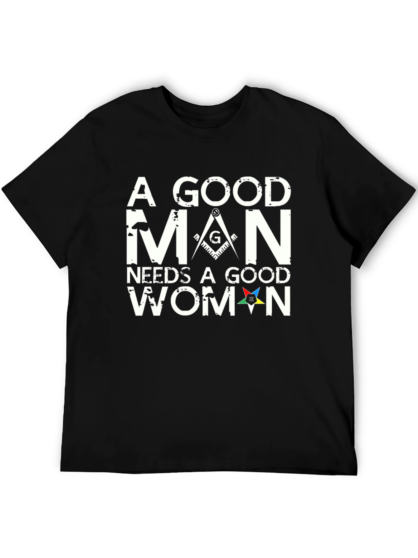 Black A Good Man Needs a Good Woman Graphic T-Shirt view 5