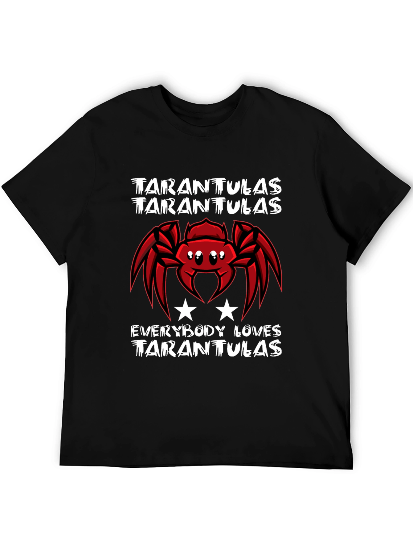Black Tarantulas Graphic Tee - Everybody Loves Tarantulas T-Shirt view 5