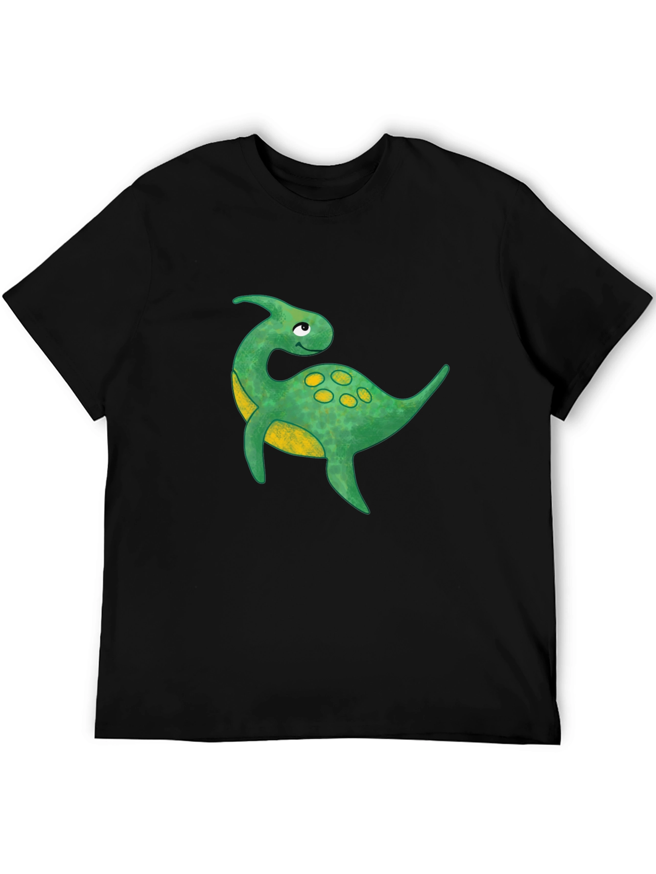 Black Dinosaur Graphic Tee - Quirky Black T-Shirt view 5