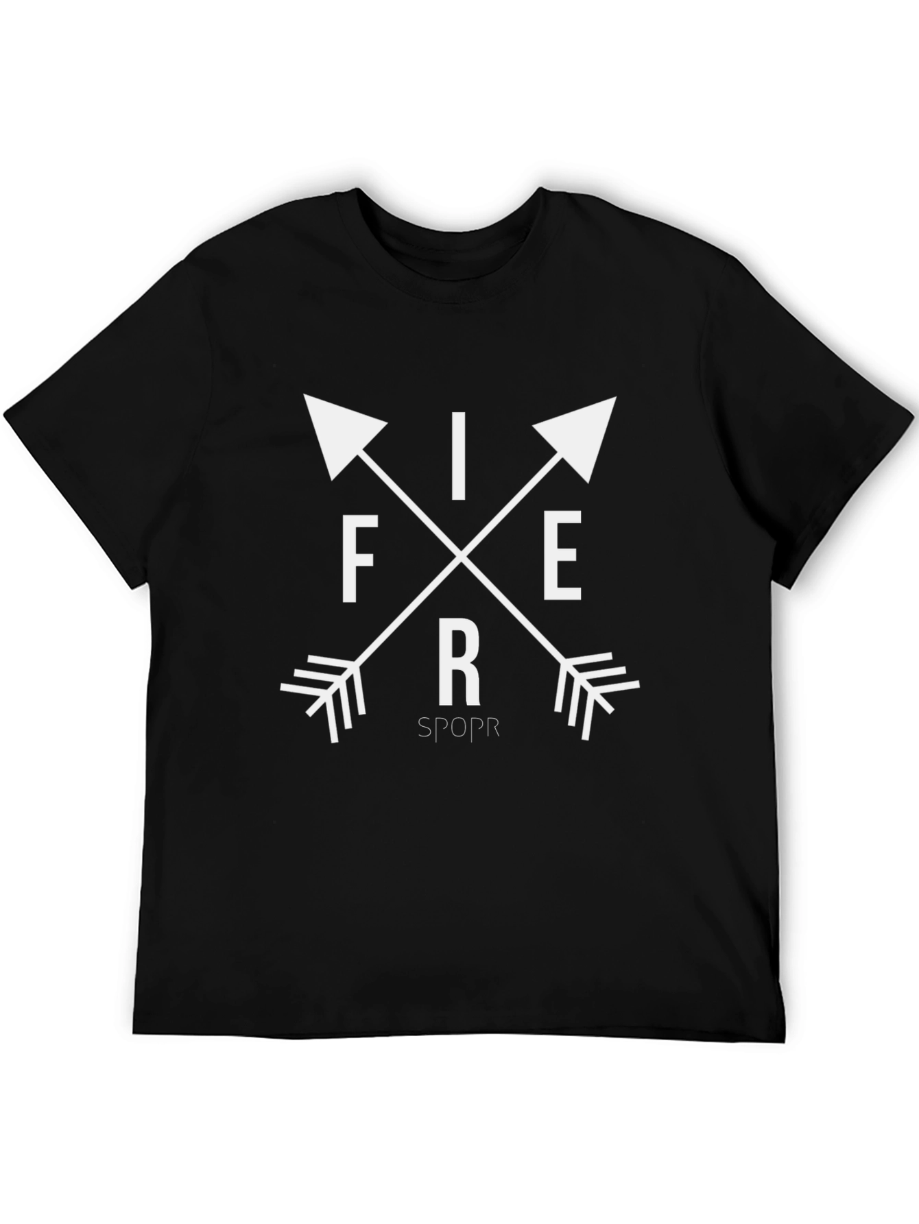 Black Fierce Arrow Graphic Black T-Shirt view 5