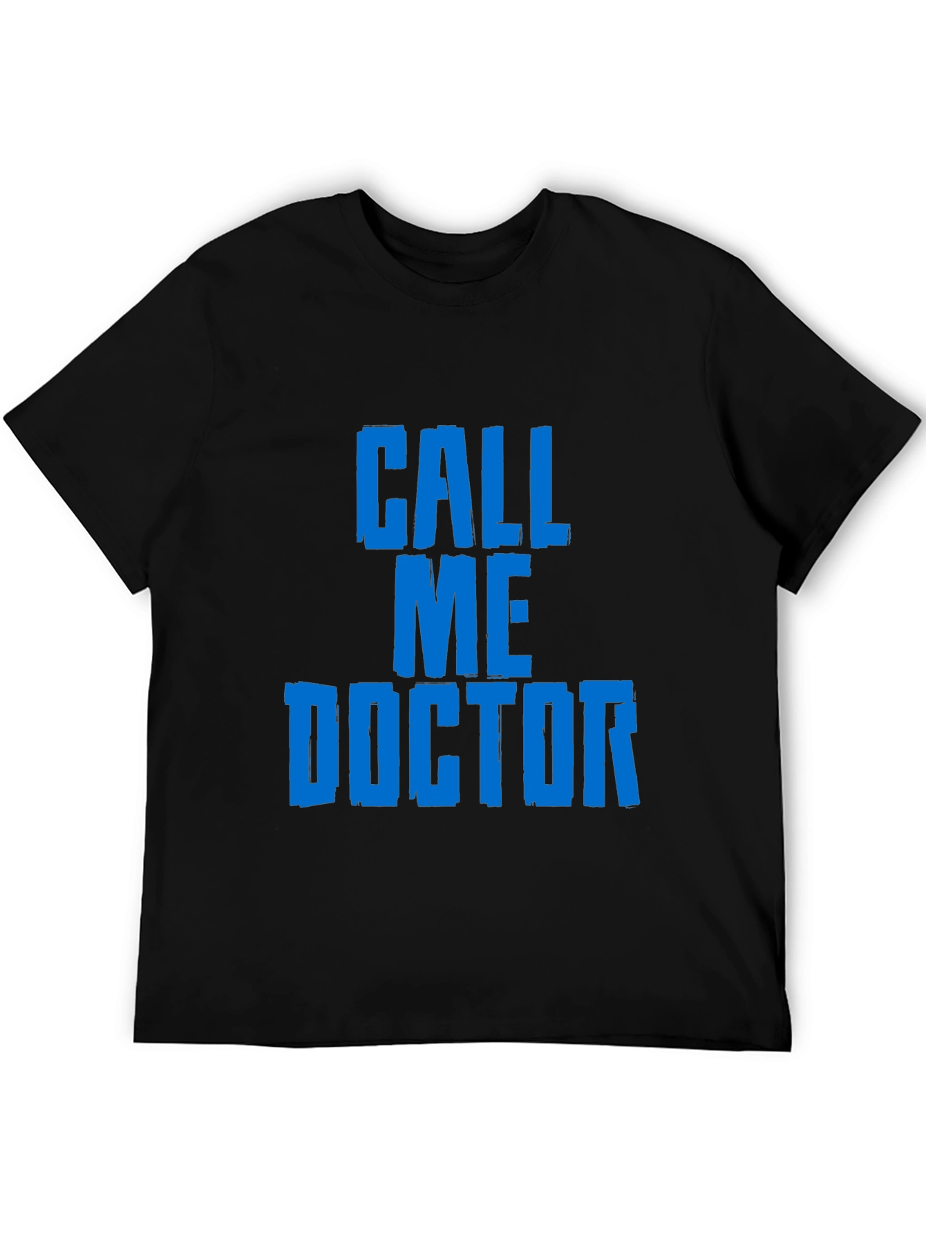 Black Call Me Doctor Graphic Tee - Black view 5