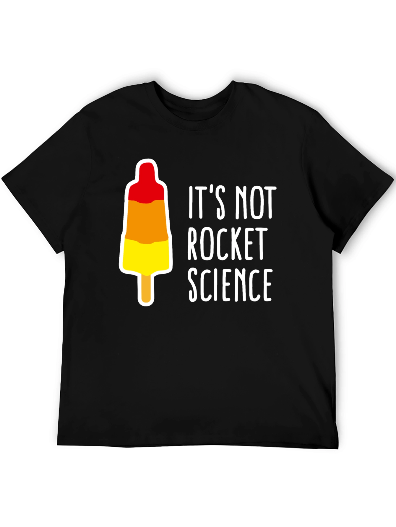 Black It's Not Rocket Science T-Shirt view 5