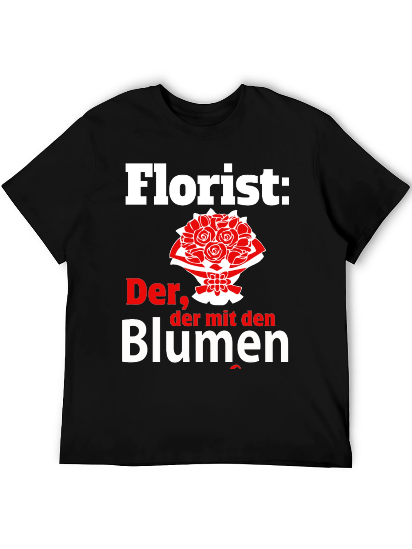 Black Florist T-Shirt - Der, der mit den Blumen view 5