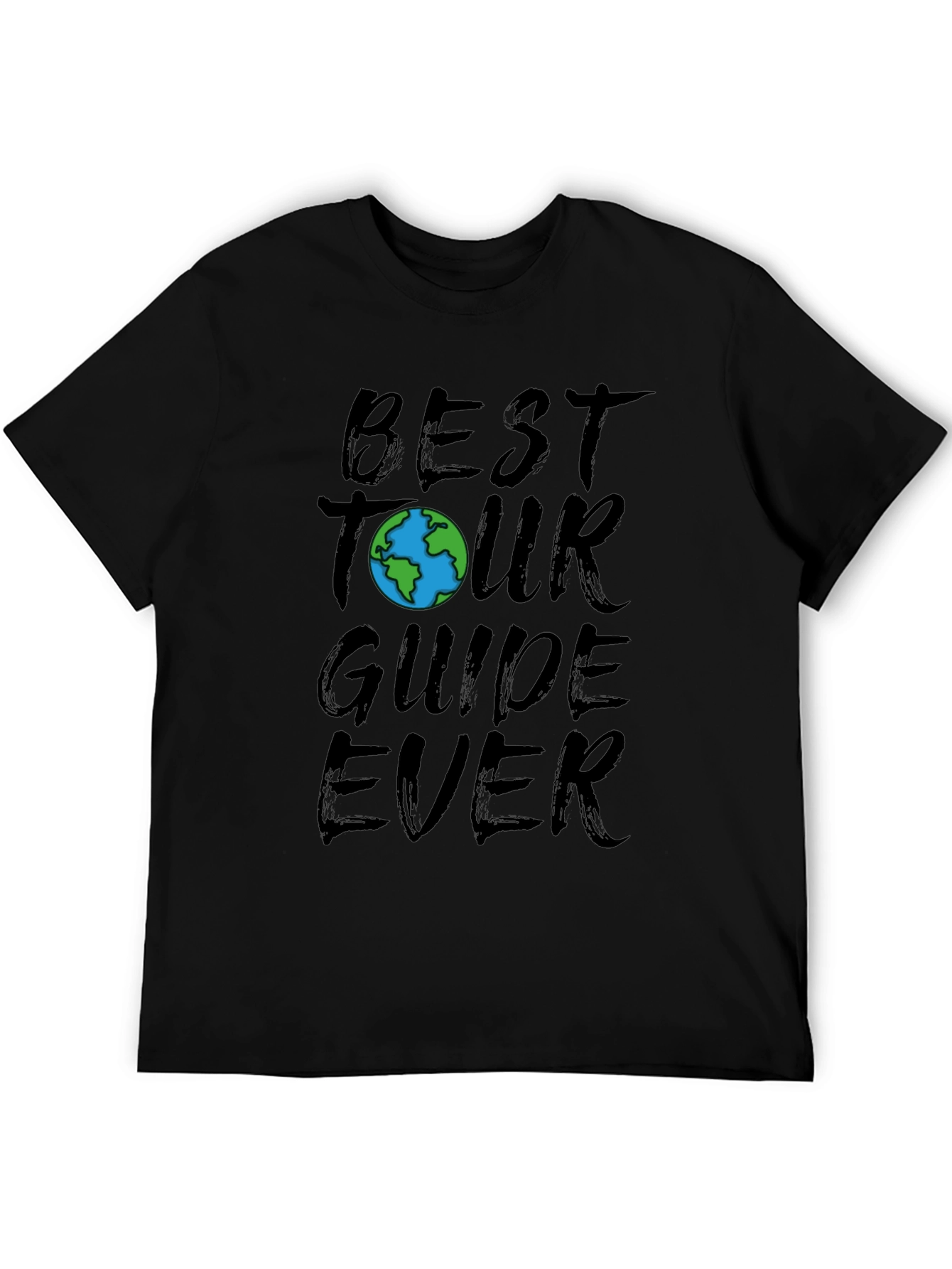 Black Best Tour Guide Ever - Graphic T-Shirt view 5