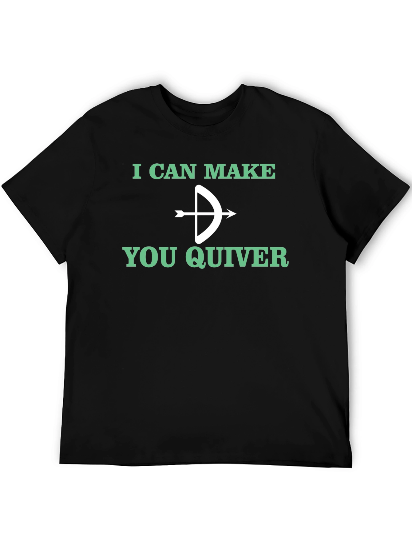 Black Funny Archery T-Shirt - I Can Make You Quiver view 5