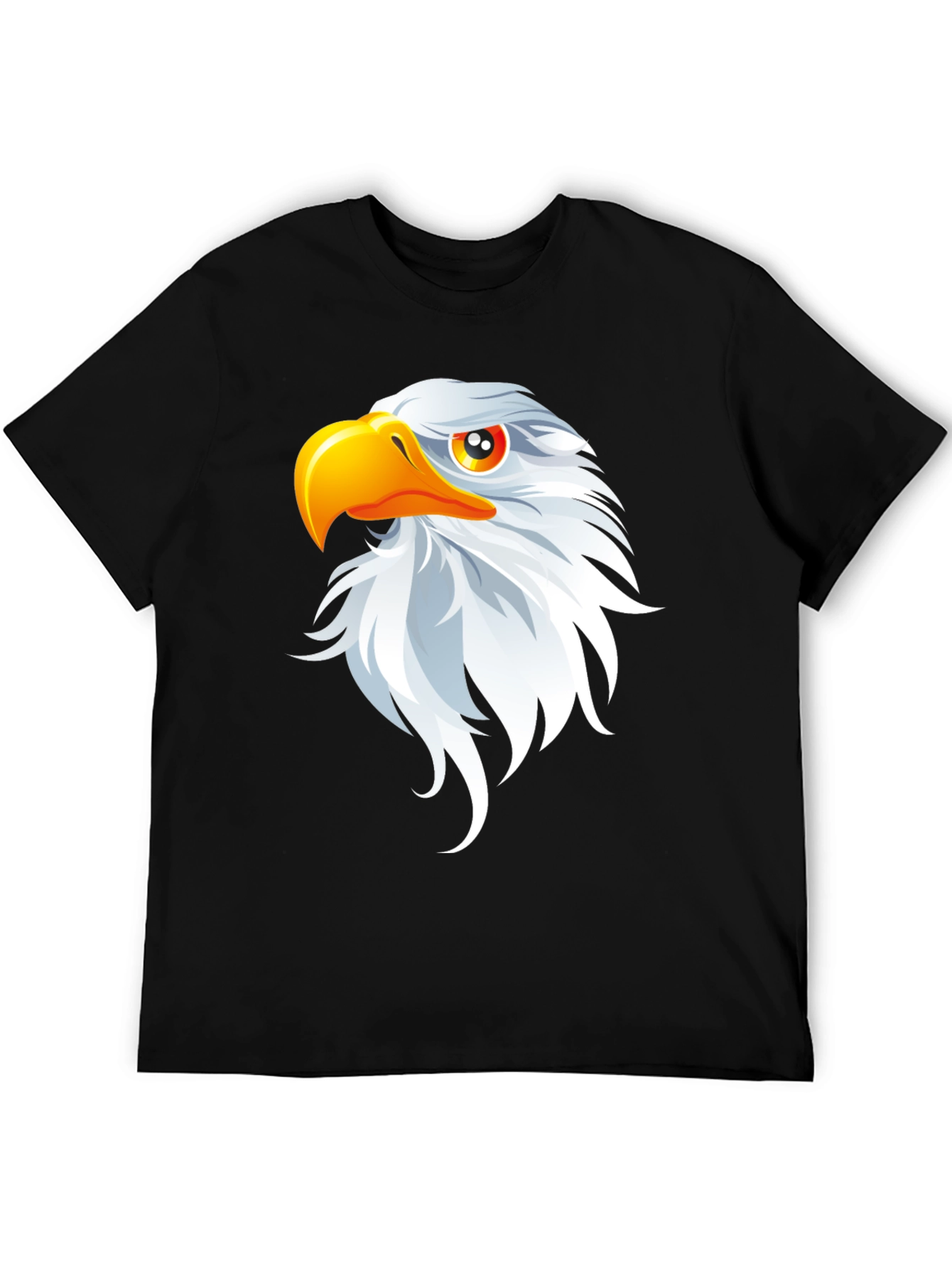 Black Eagle Graphic Black T-Shirt - Patriotic Design view 5