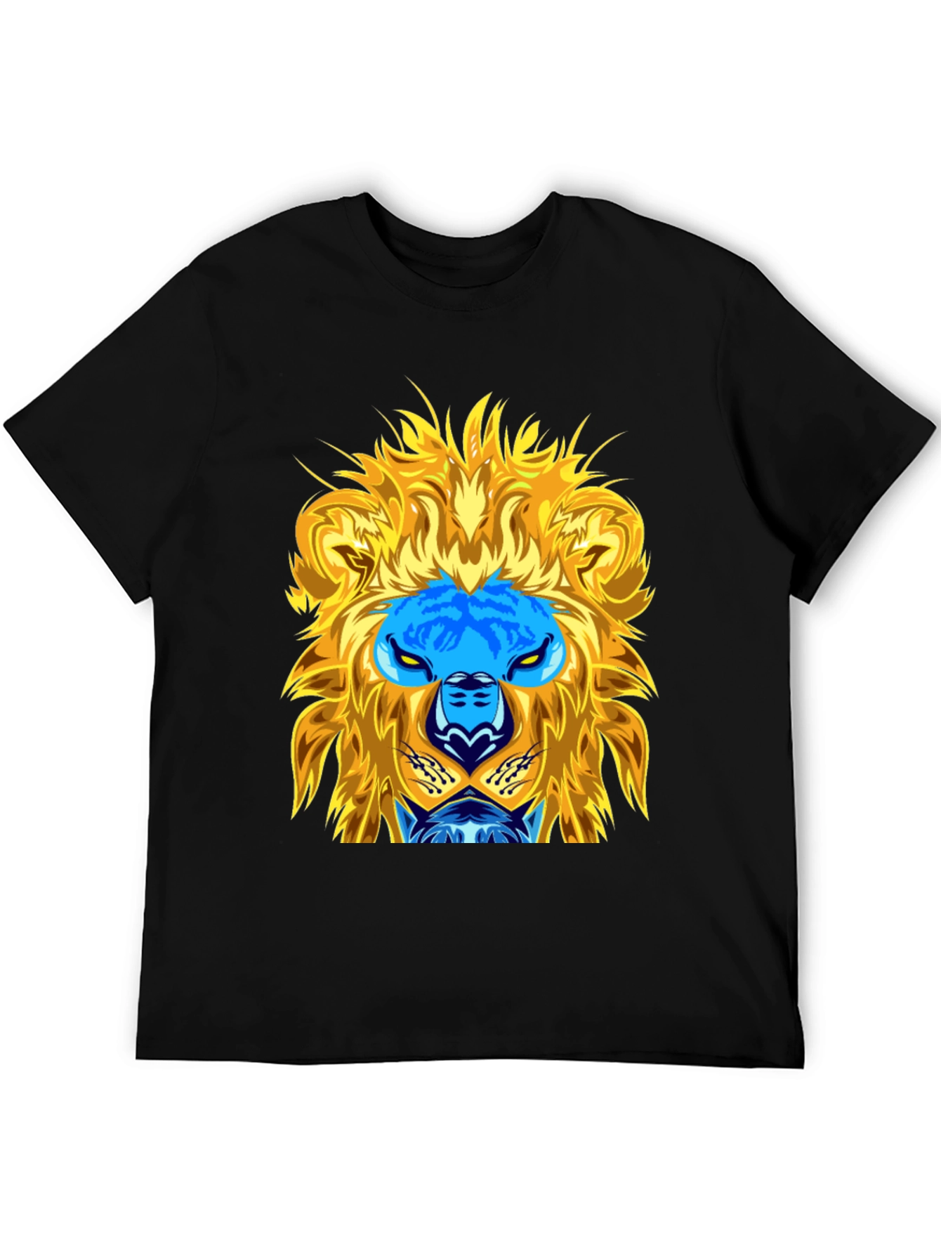 Black Lion Graphic Tee - Black Cotton Blend view 5