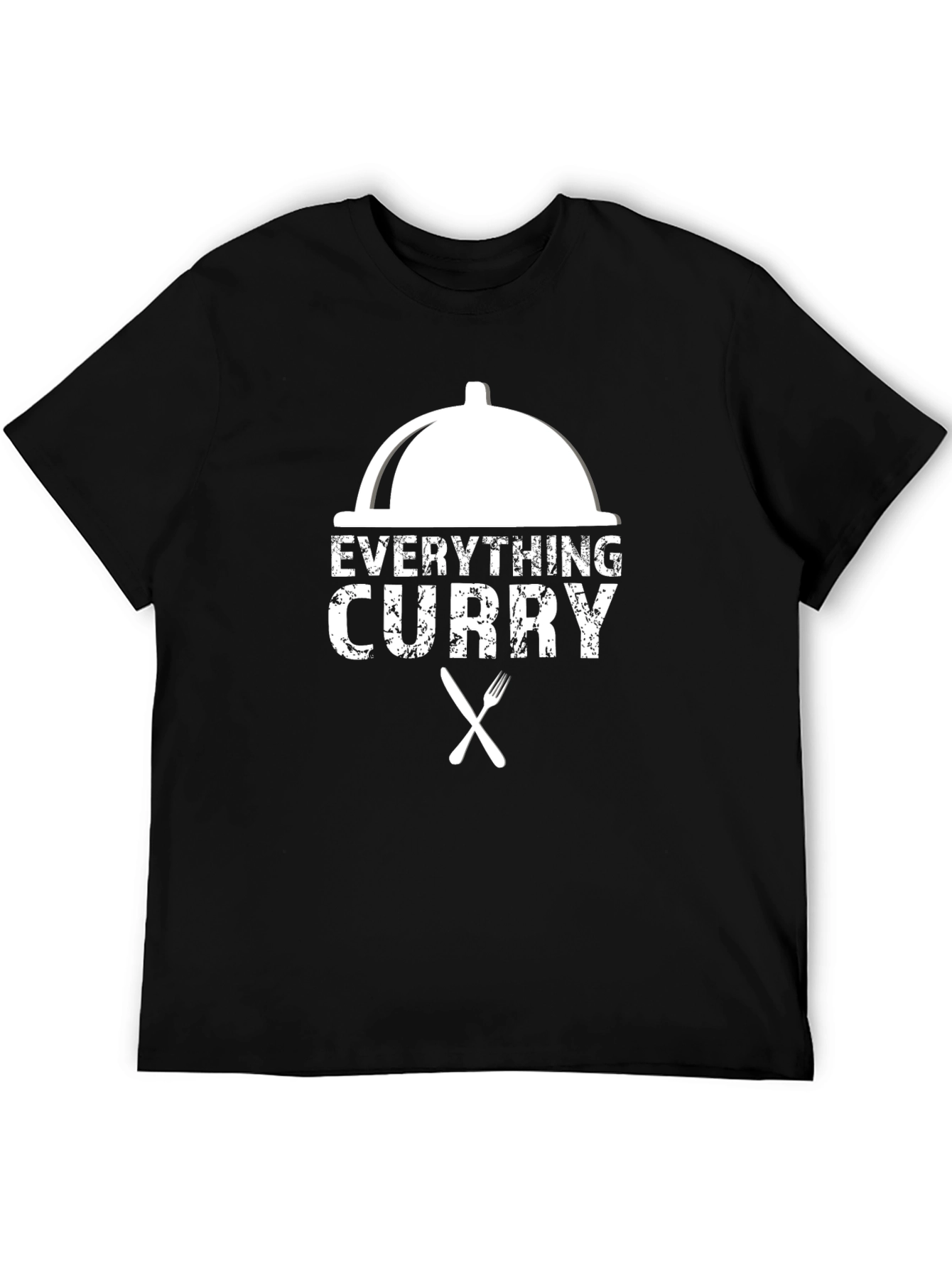 Black Everything Curry T-Shirt - Foodie Design view 5