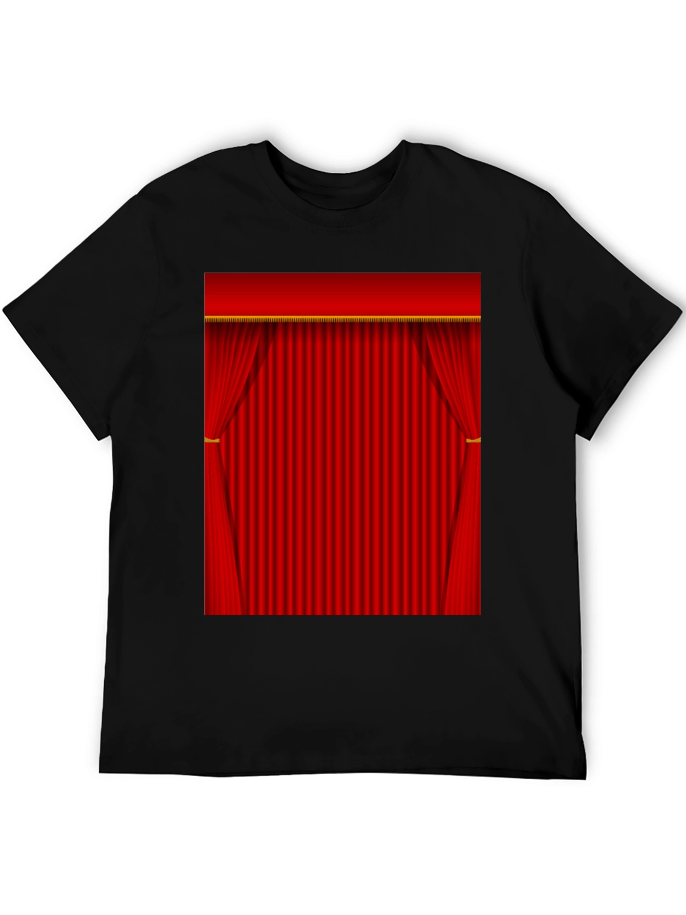 Black Theater Curtains Graphic Tee - Stage Ready Style view 5