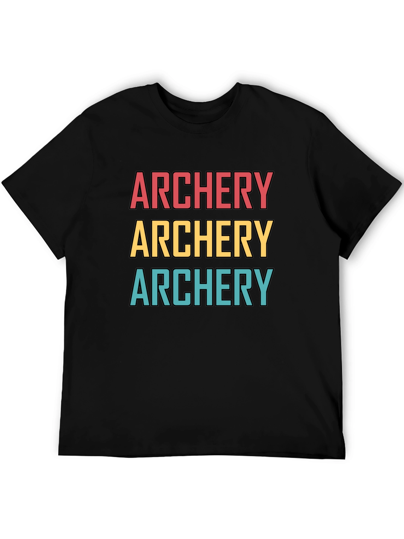 Black Archery Graphic Tee - Retro Style view 5