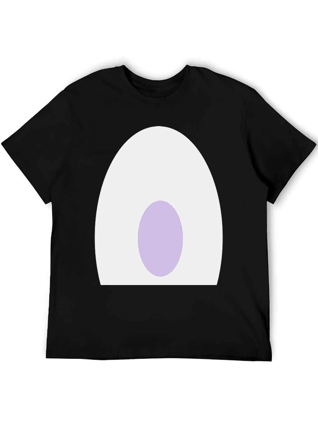 Black Funny Egg T-Shirt for Men view 5