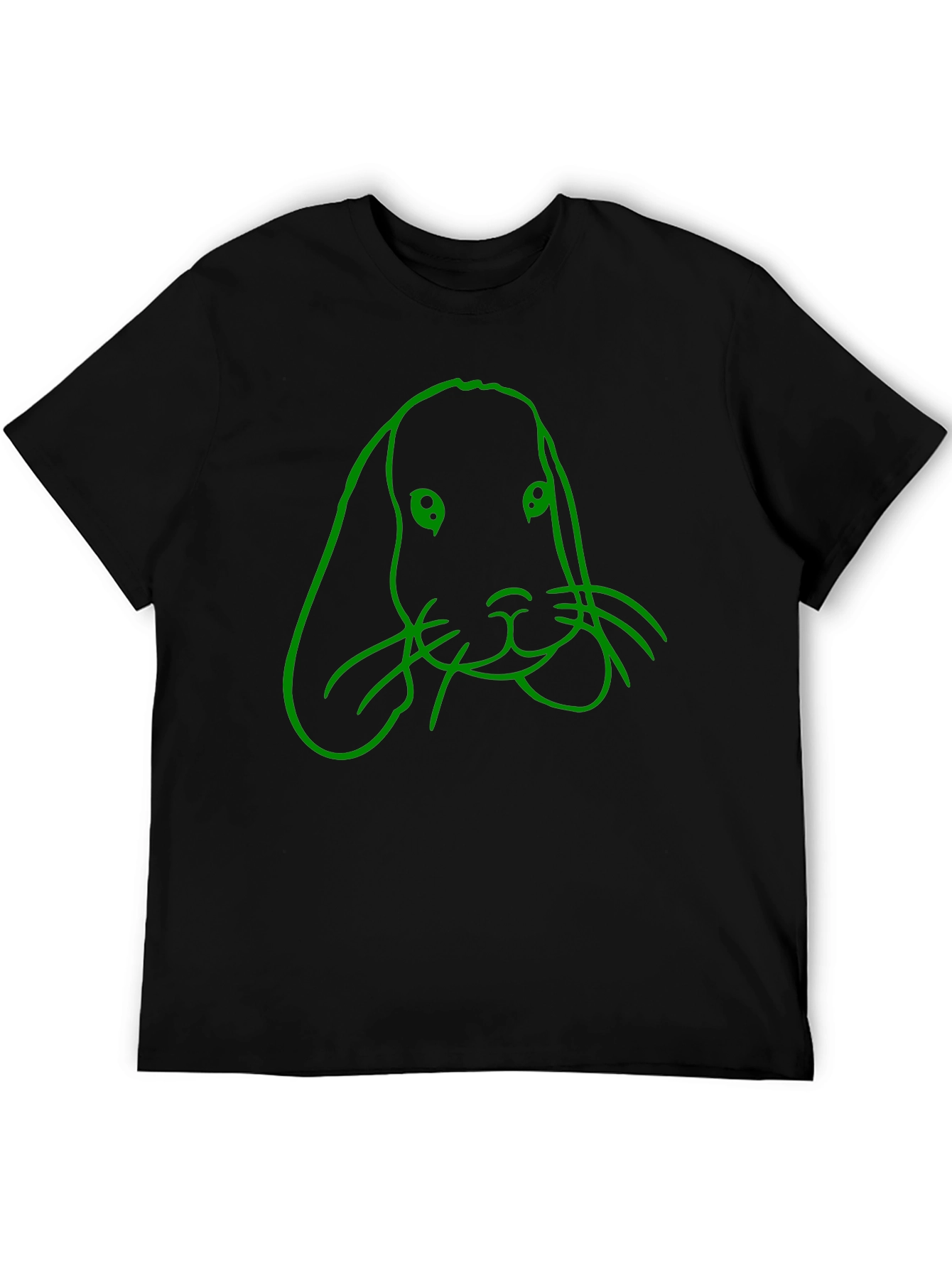 Black Rabbit Graphic Tee - Men's Black T-Shirt view 5