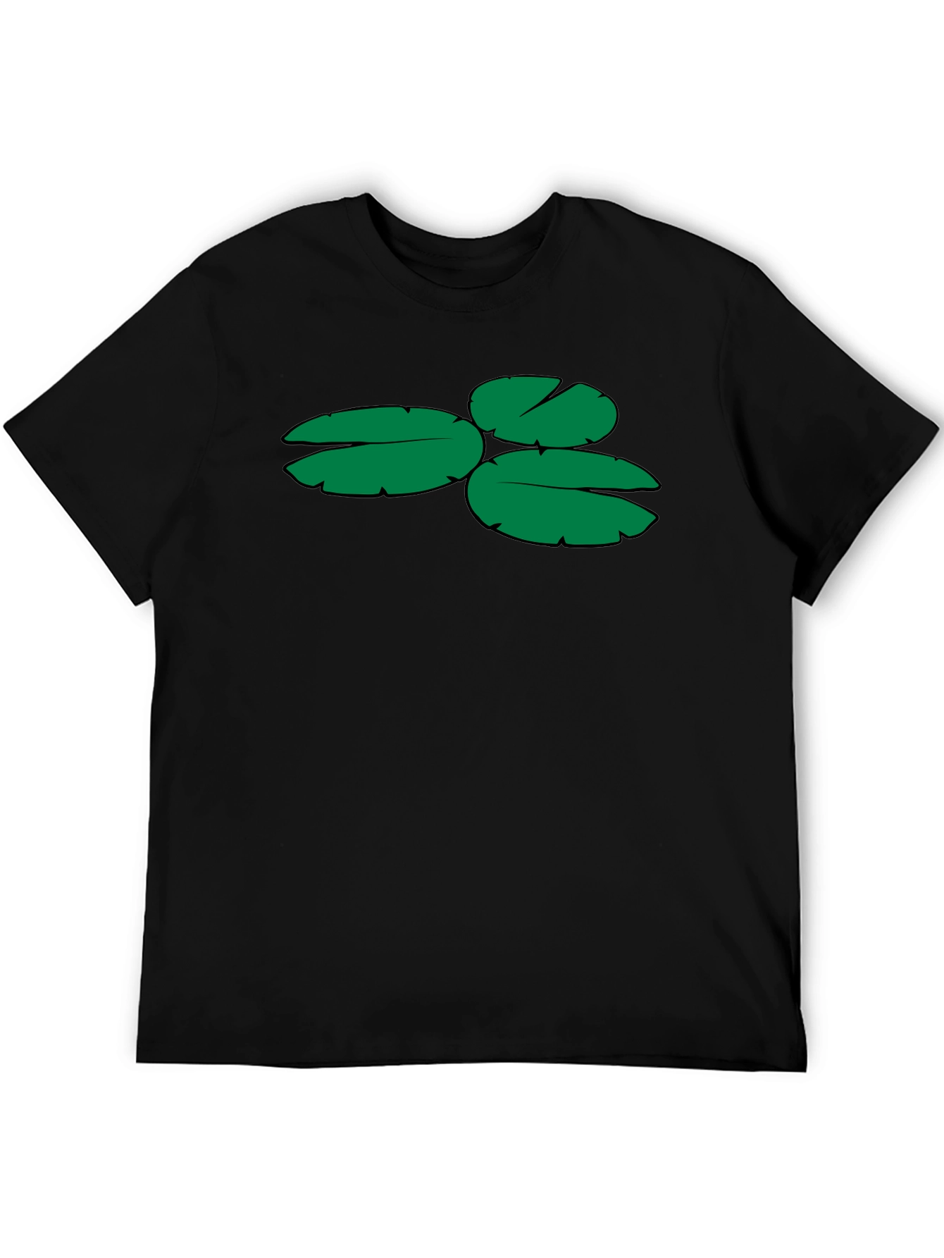 Black Lily Pad Graphic Tee - Soft Cotton Blend view 5