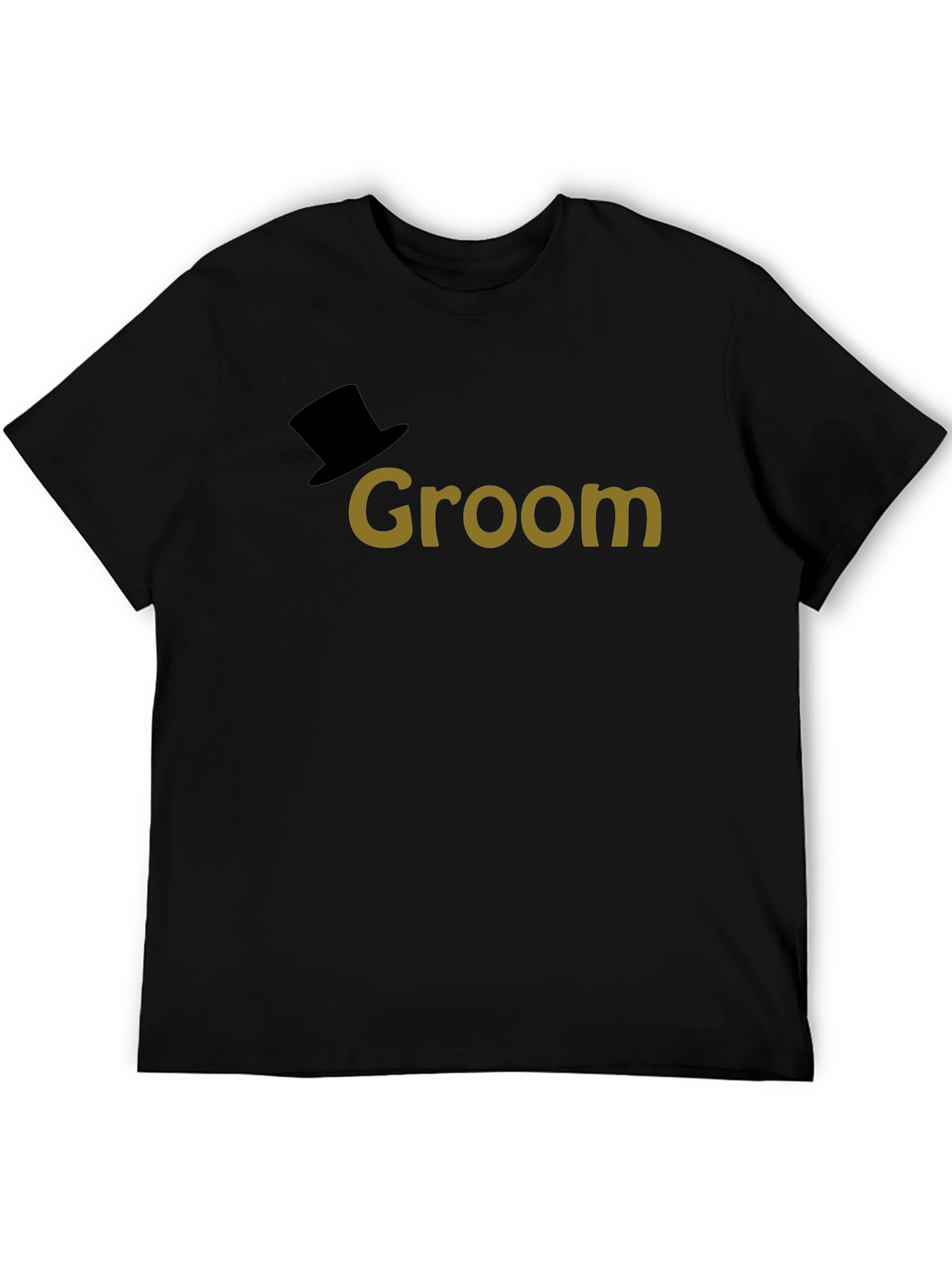 Black Groom Top Hat T-Shirt - Wedding Apparel view 5