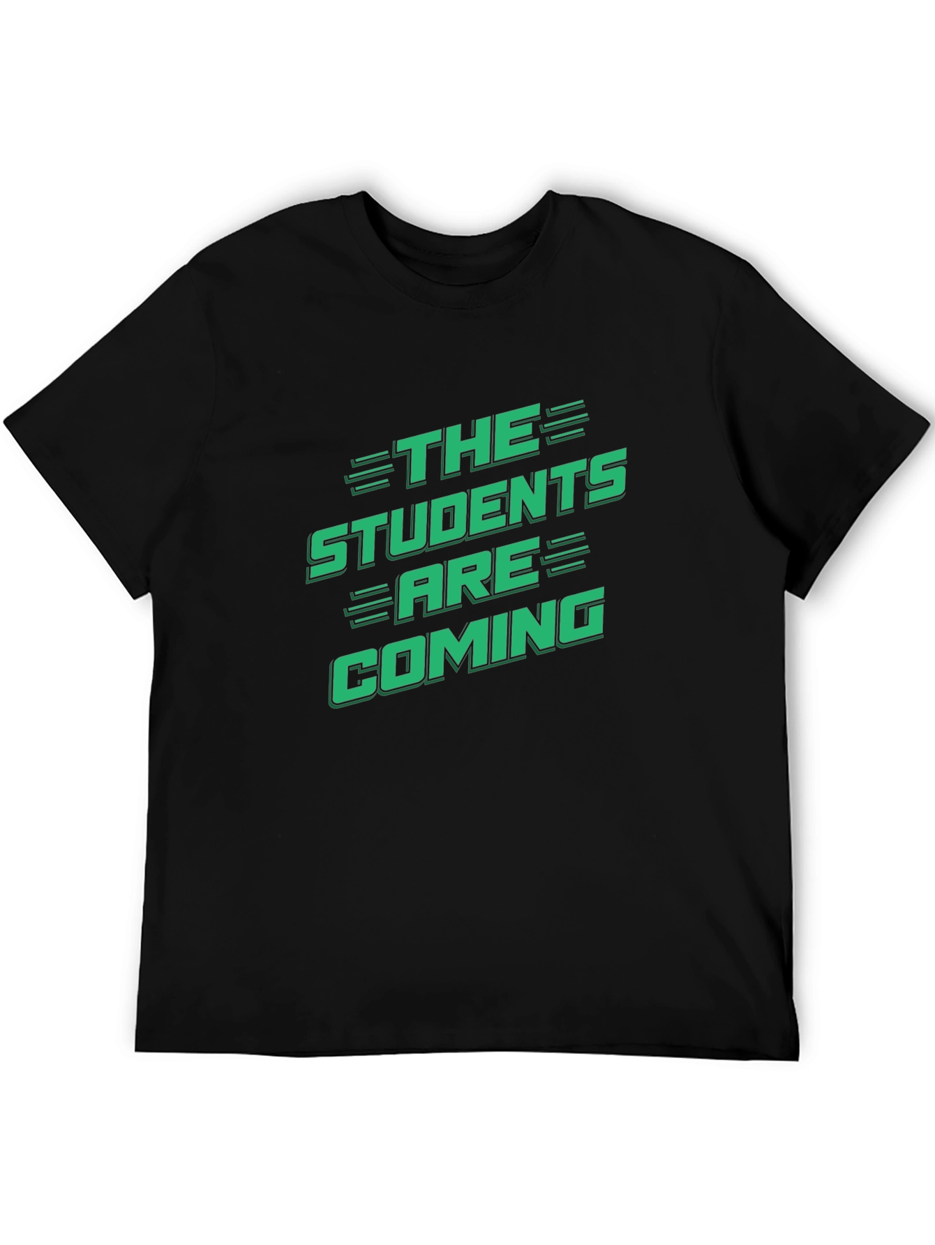 Black The Students Are Coming Graphic T-Shirt view 5