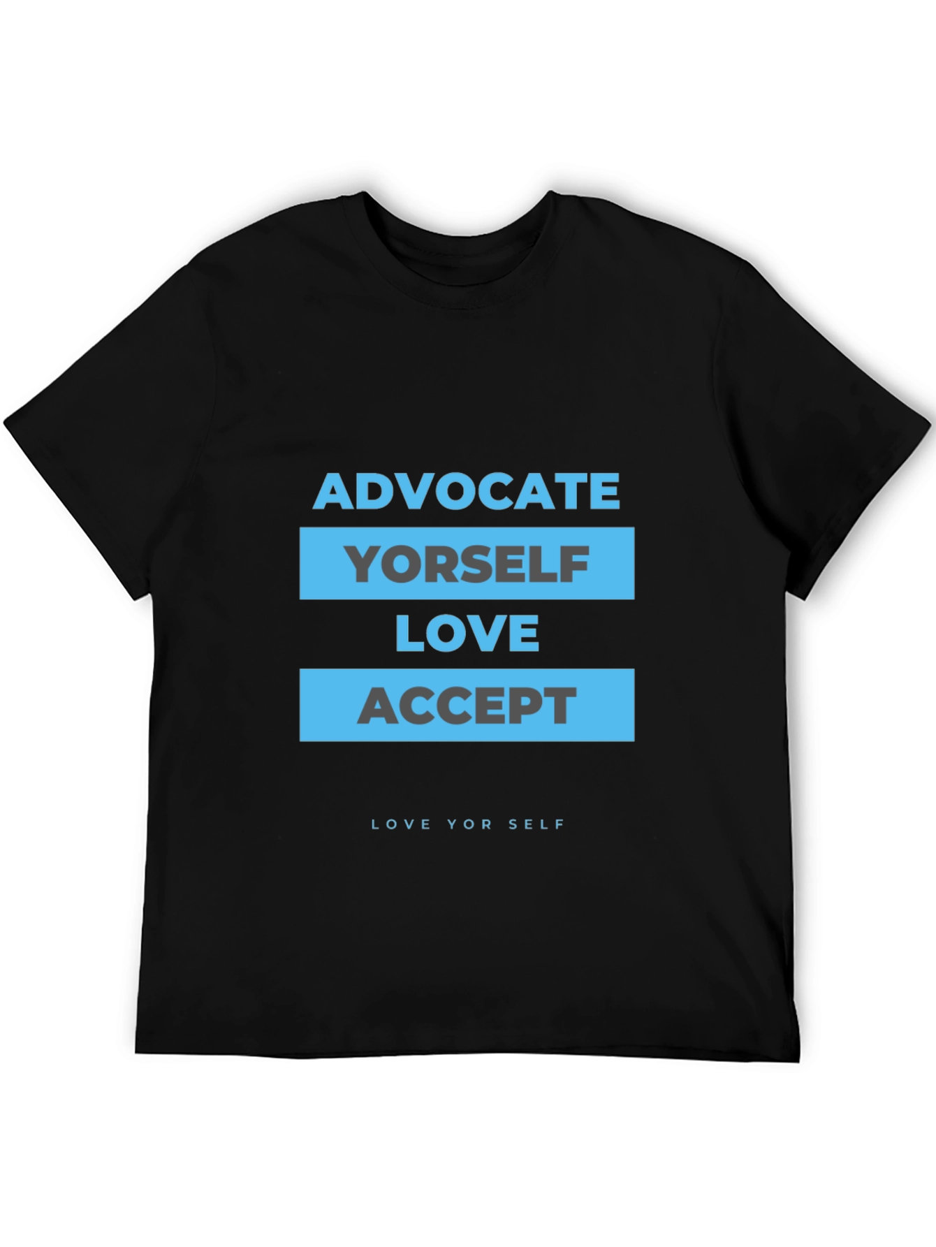 Black Advocate Yourself T-Shirt: Love and Acceptance Message view 5
