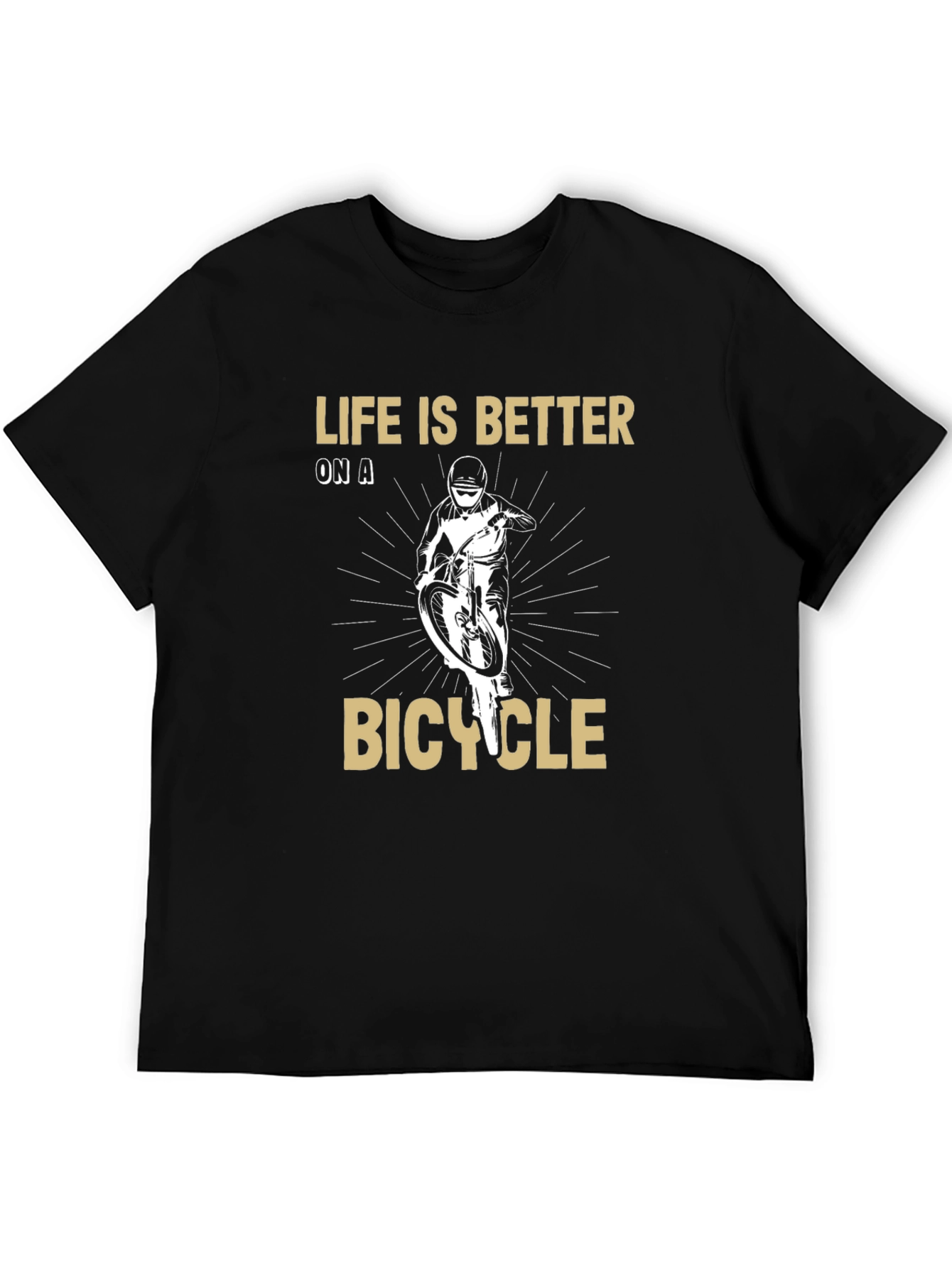 Black Life is Better on a Bicycle T-Shirt view 5