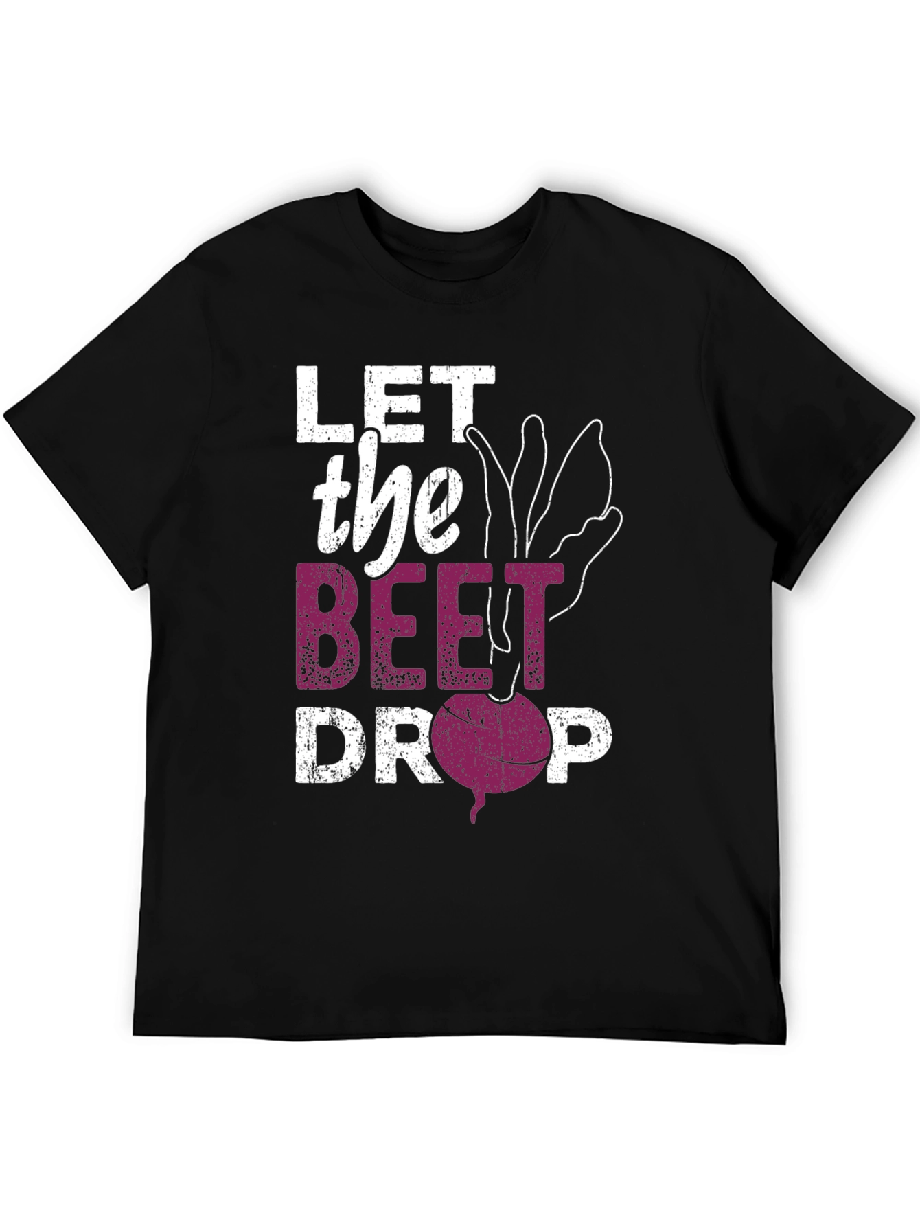 Black Let the Beet Drop Graphic T-Shirt view 5