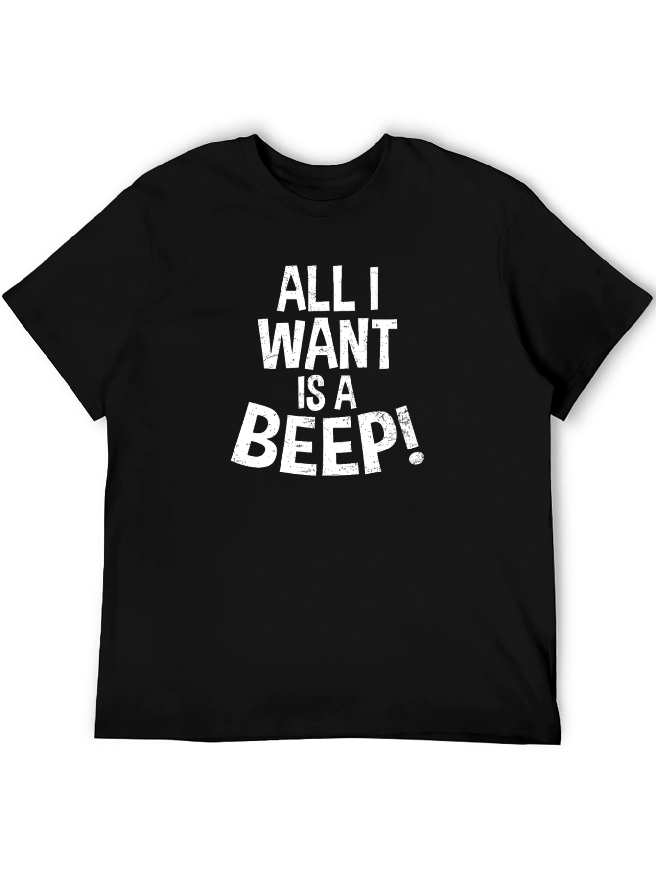 Black All I Want Is a Beep! Graphic Tee view 5