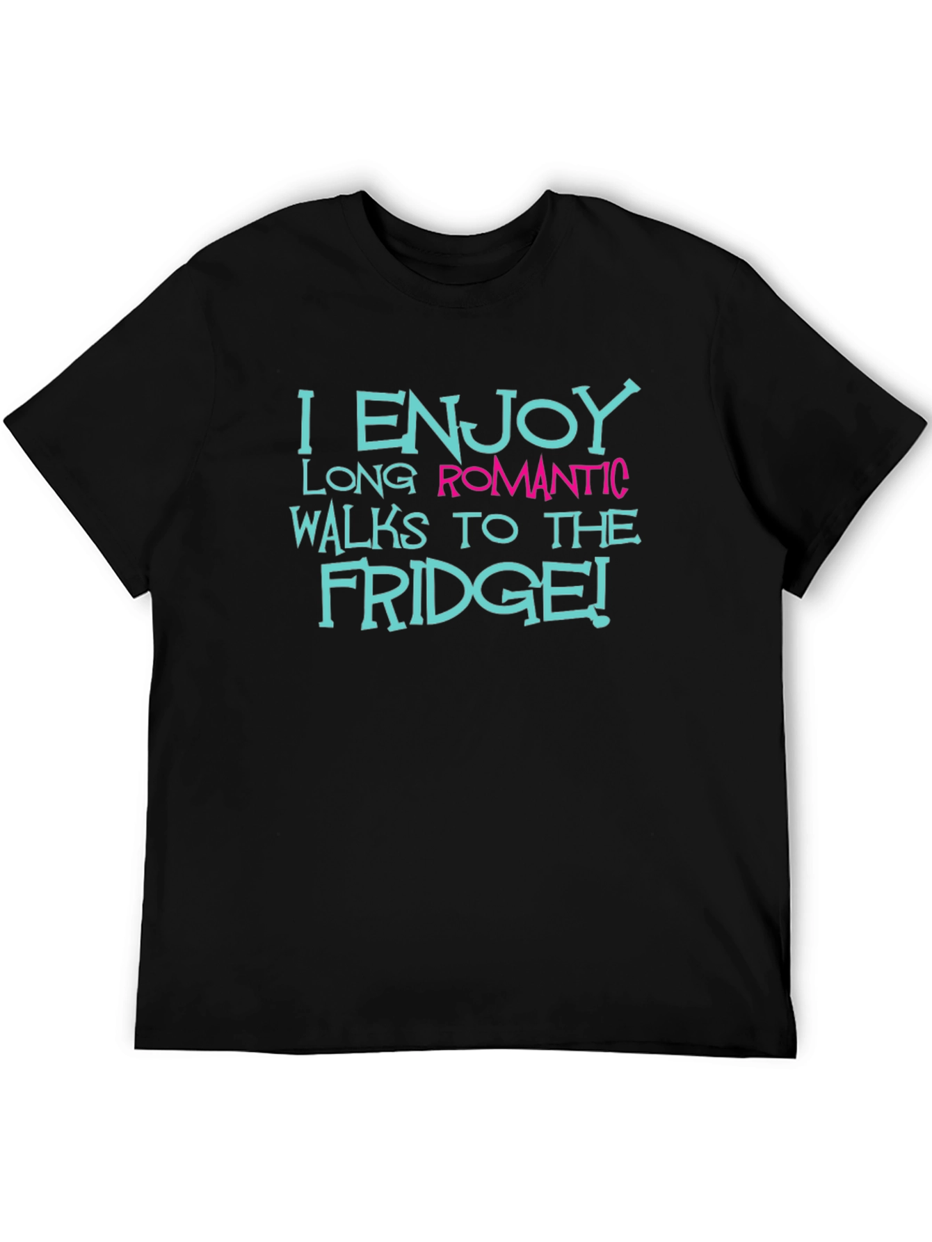 Black Funny Fridge Walk T-Shirt view 5