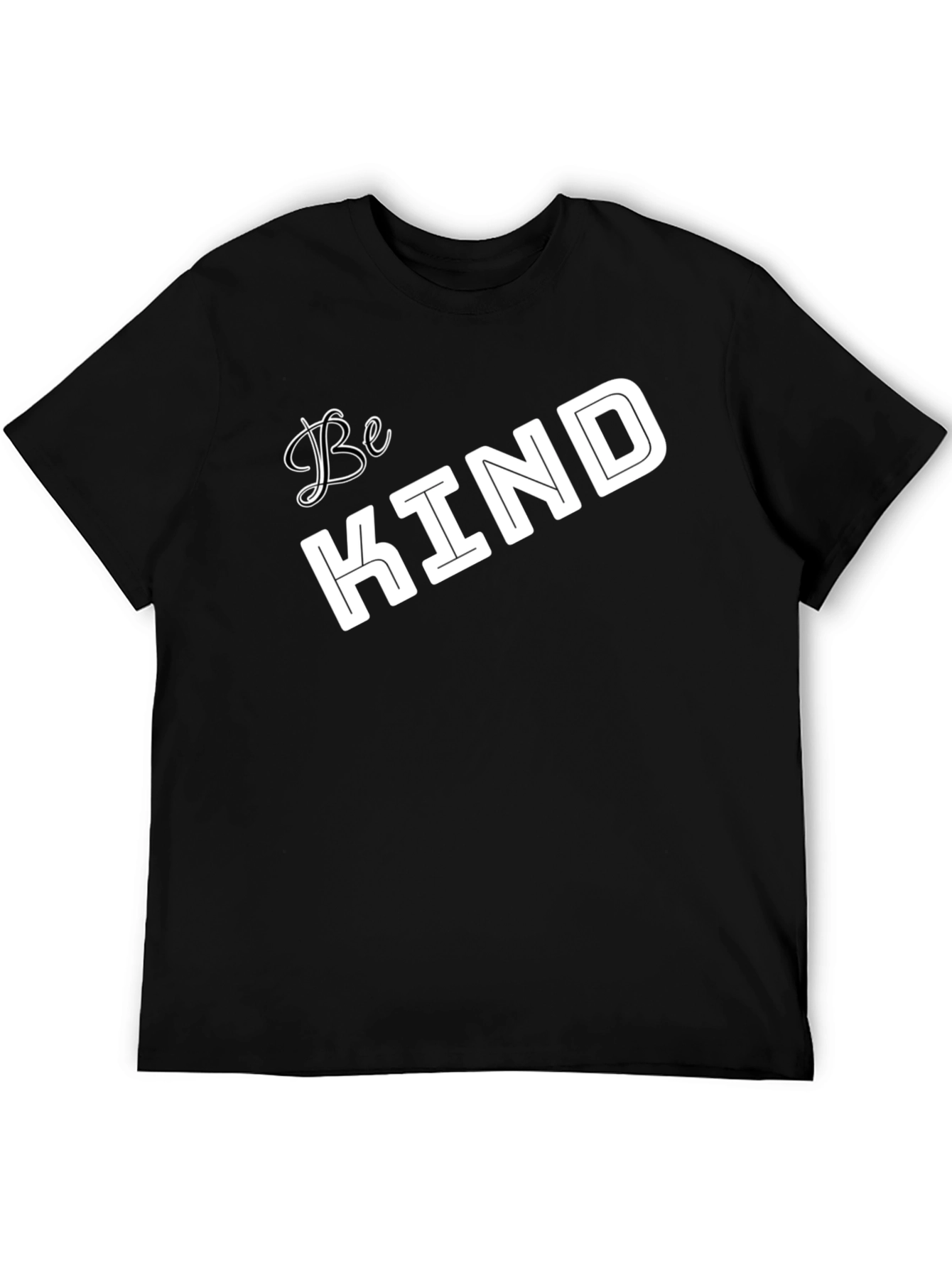 Black Be Kind Graphic Tee - Soft Cotton Blend view 5