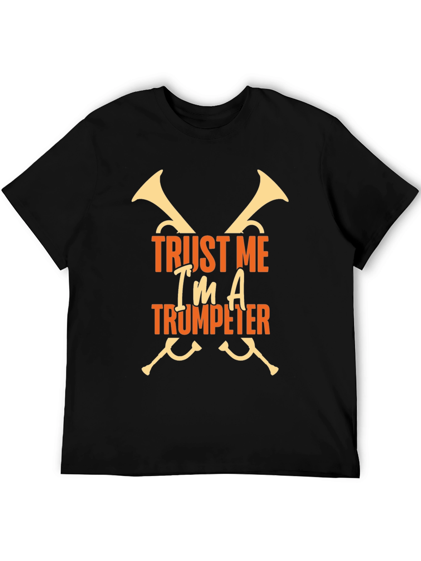 Black Trust Me I'm A Trumpeter Graphic T-Shirt view 5