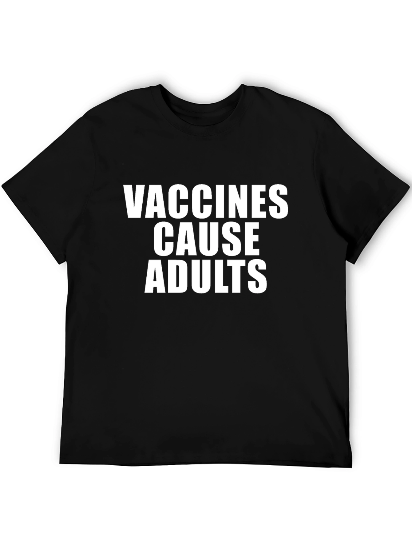 Black Vaccines Cause Adults T-Shirt view 5