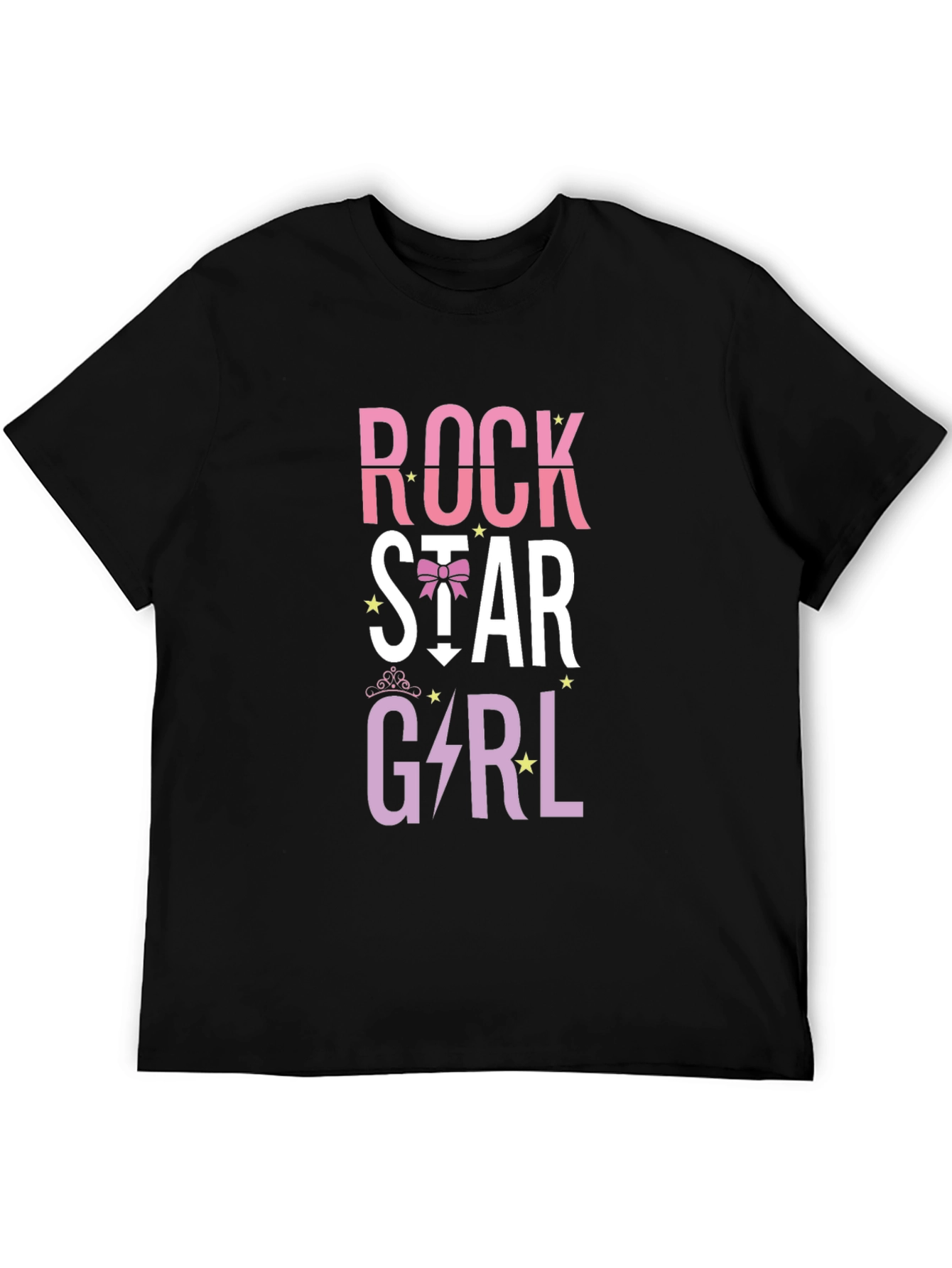 Black Rock Star Girl Graphic Tee view 5