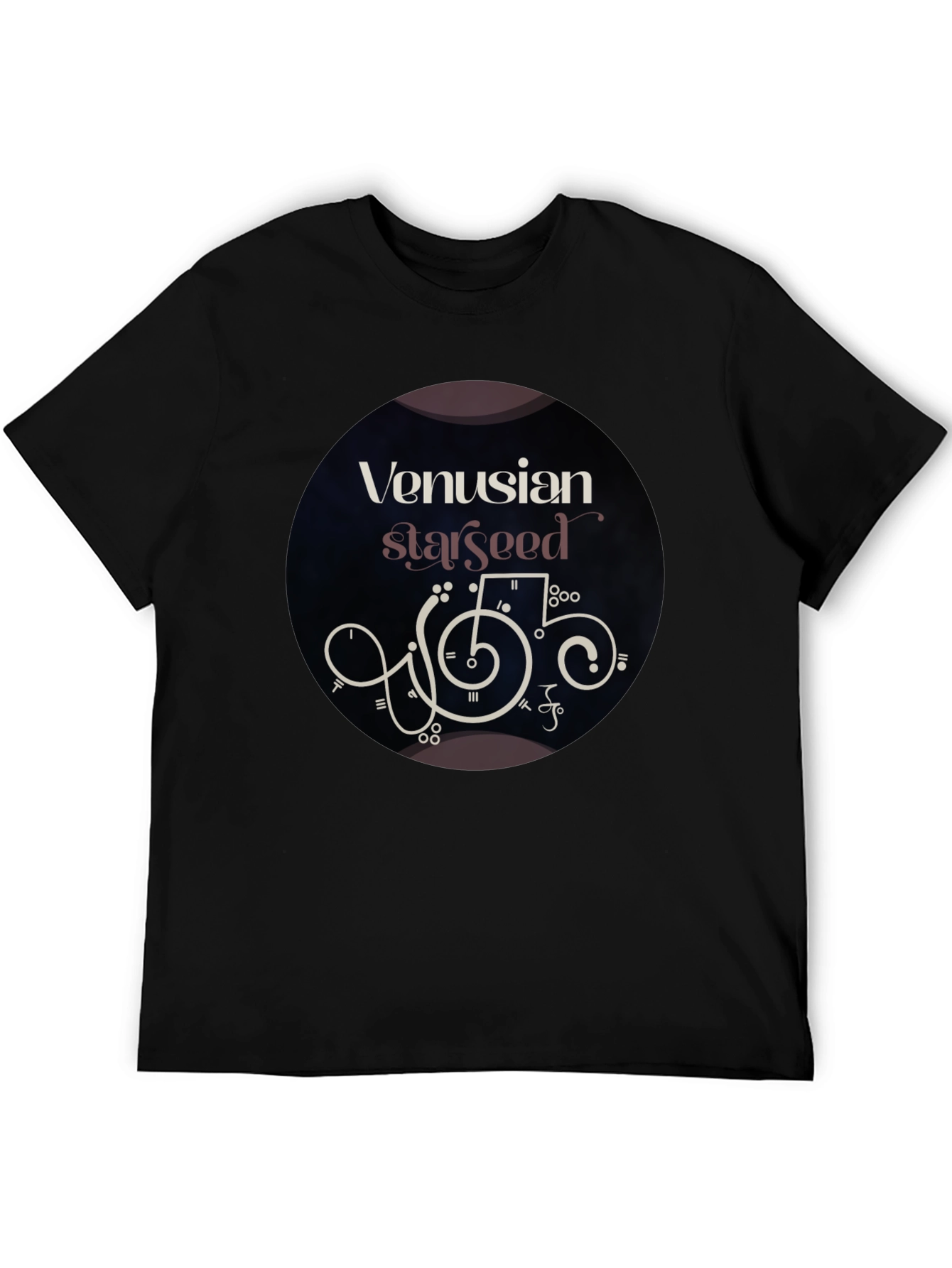 Black Venusian Starseed Graphic Tee - Black view 5