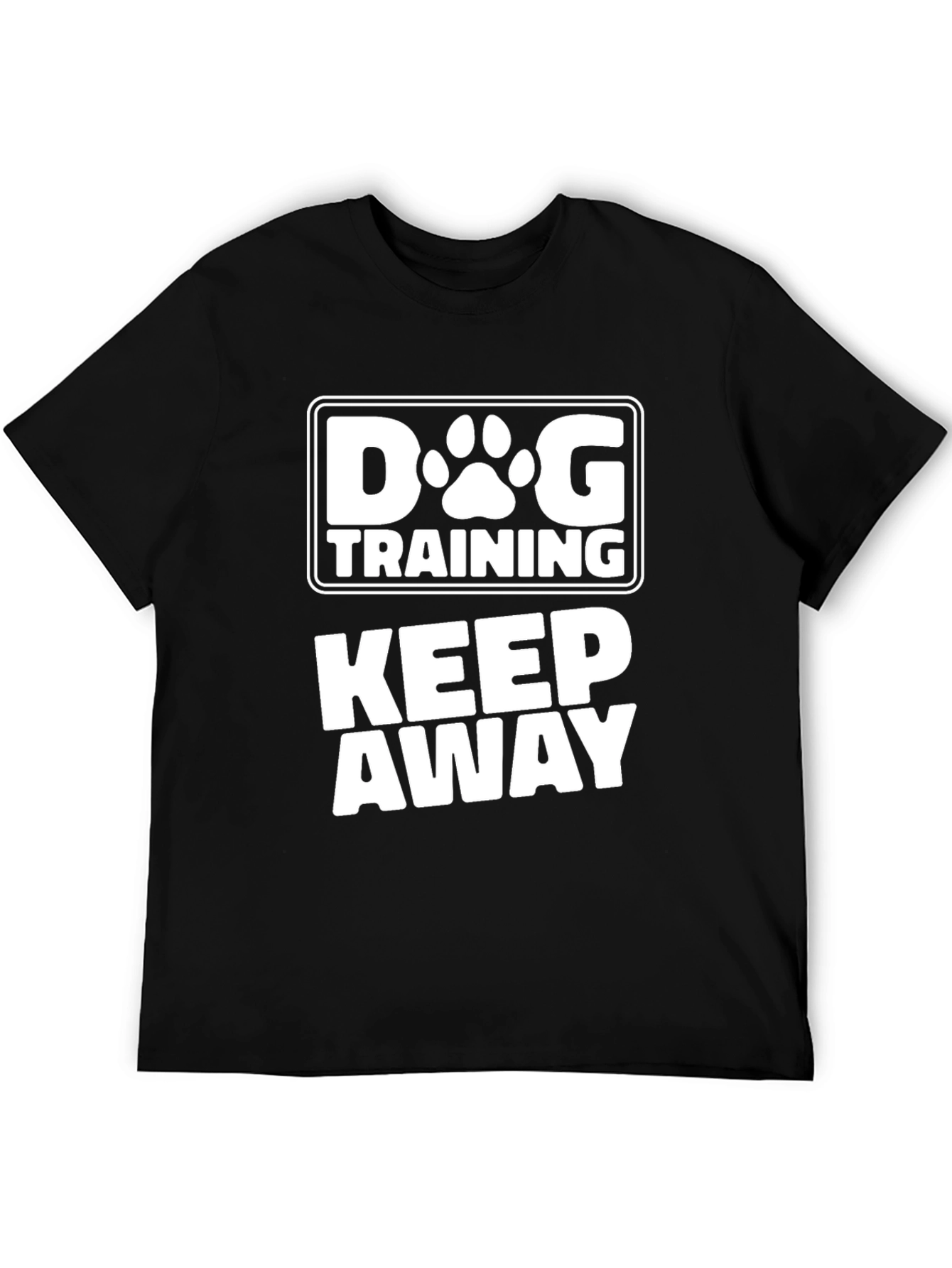 Black Dog Training Keep Away T-Shirt - Novelty Graphic Tee view 5